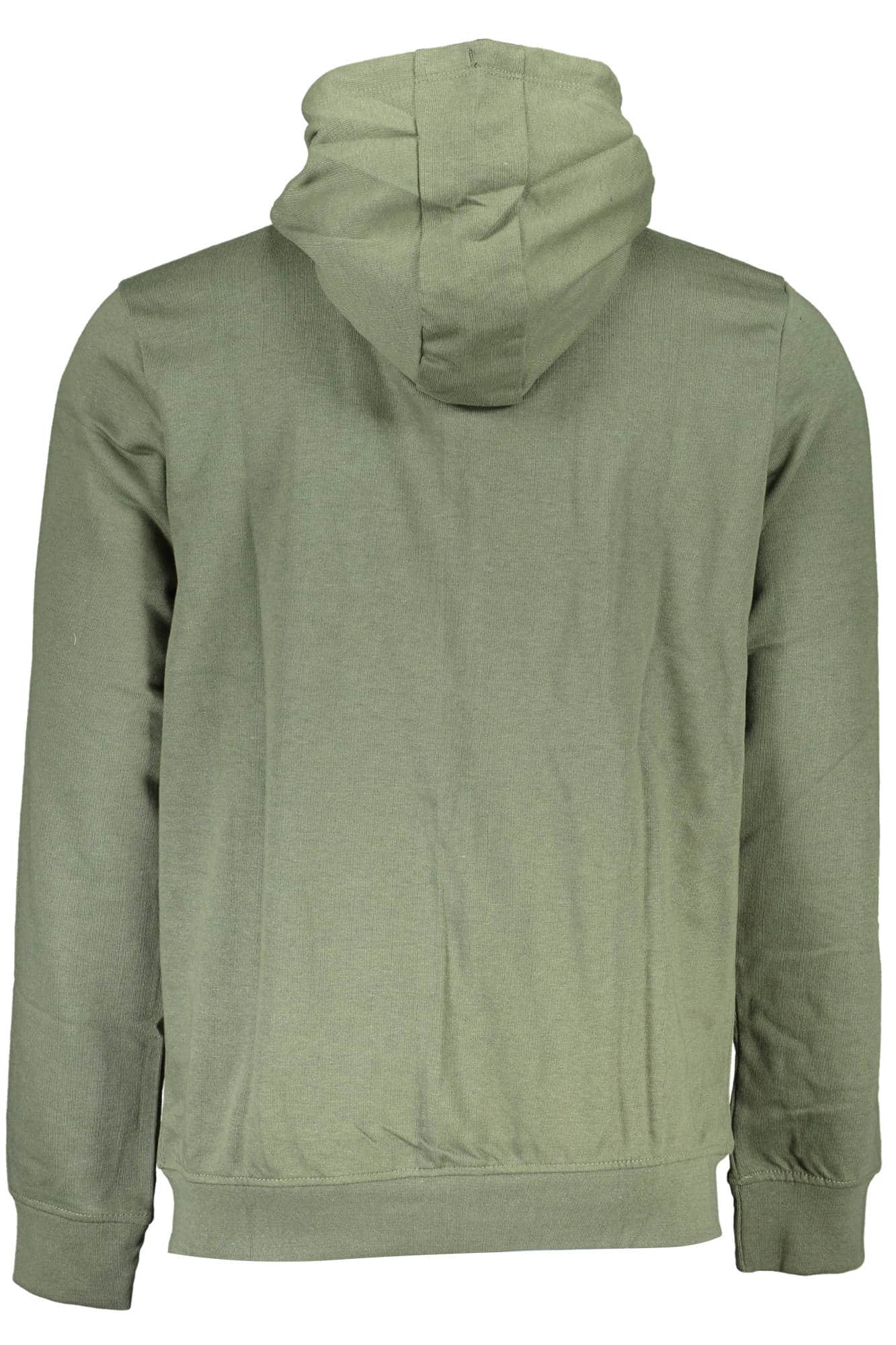 GIAN MARCO VENTURI MEN'S ZIP-UP SWEATSHIRT GREEN