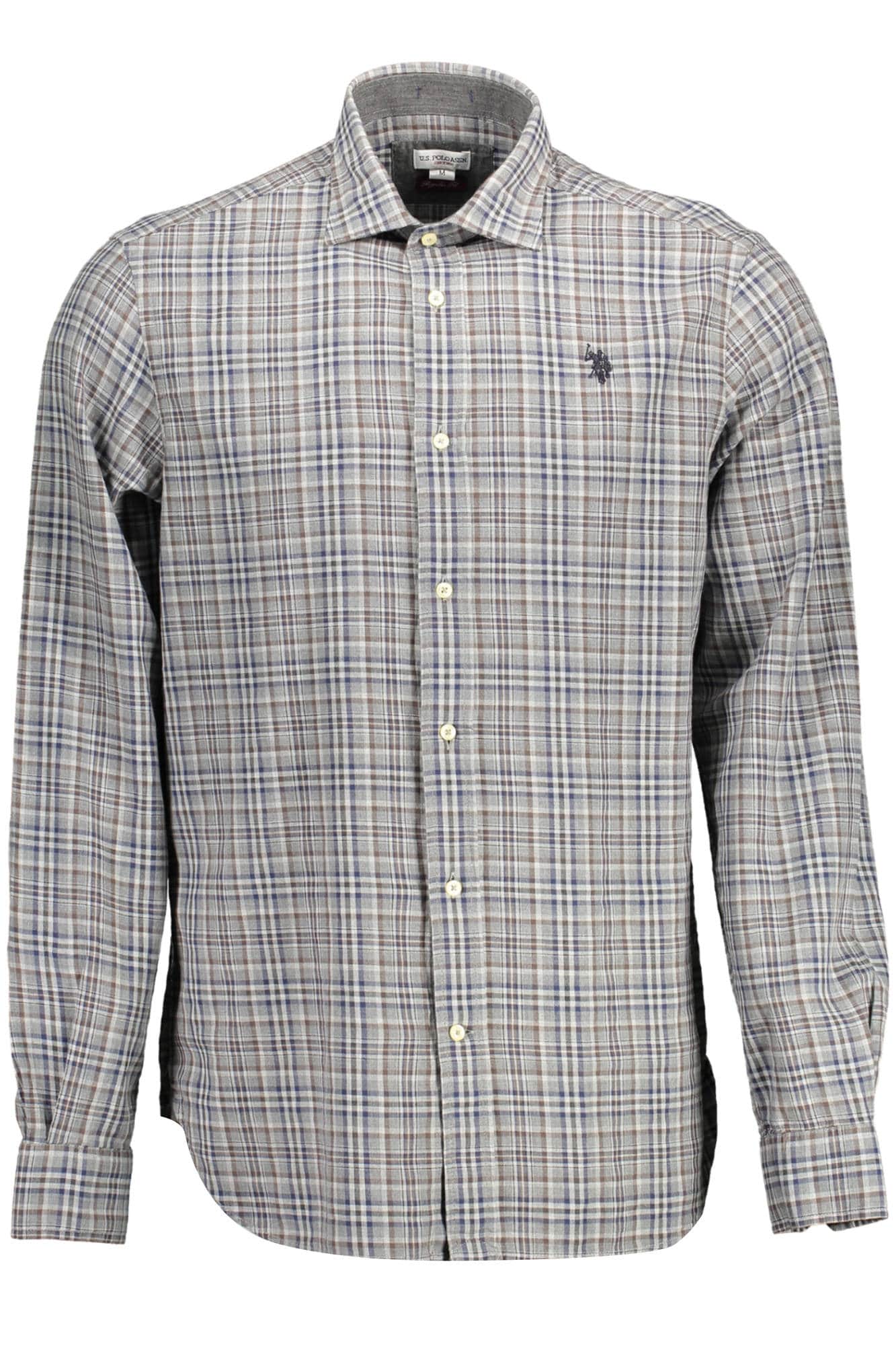 US POLO ASSN. MEN'S LONG-SLEEVED SHIRT, GREY