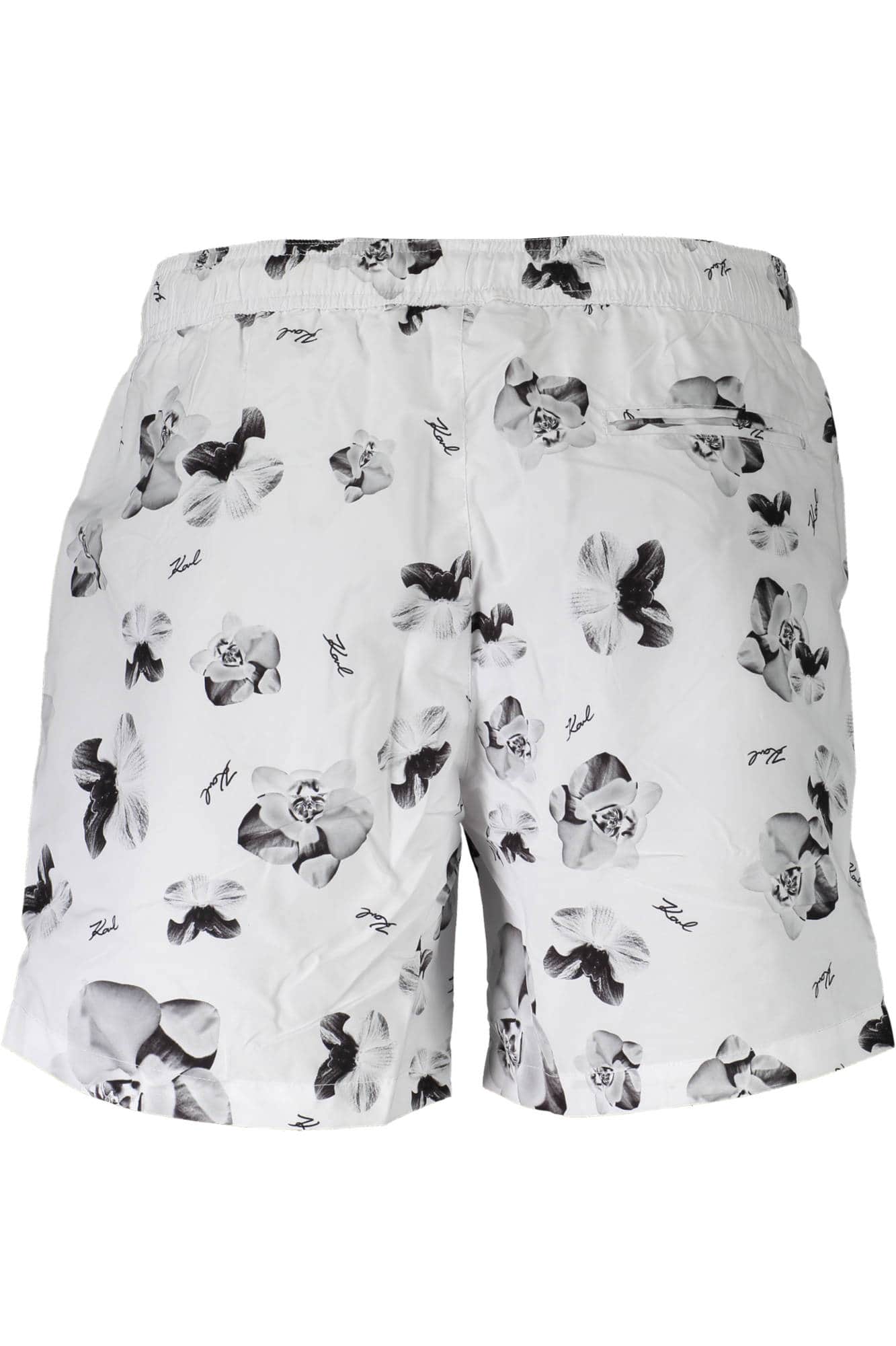 KARL LAGERFELD BEACHWEAR SWIMSUIT BOTTOM MEN WHITE
