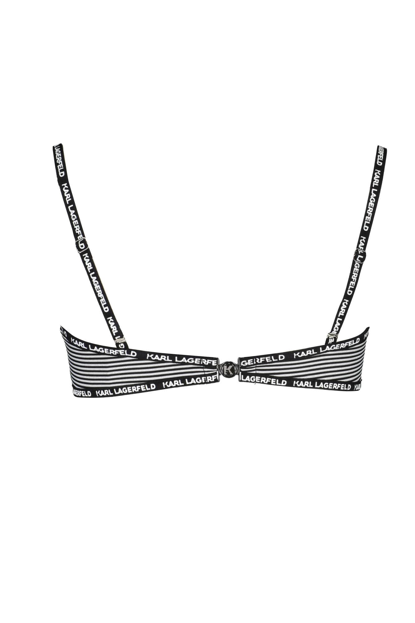 KARL LAGERFELD BEACHWEAR SWIMSUIT TOP WOMEN BLACK