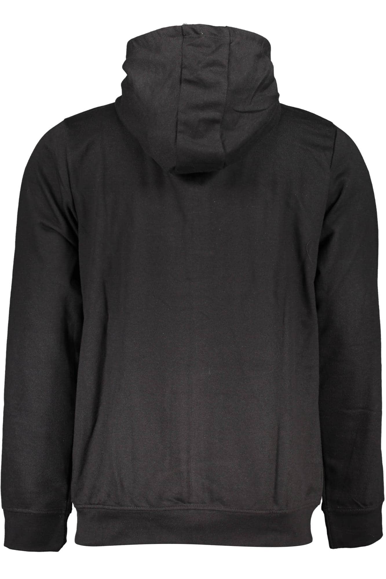 GIAN MARCO VENTURI MEN'S BLACK ZIP-UP SWEATSHIRT