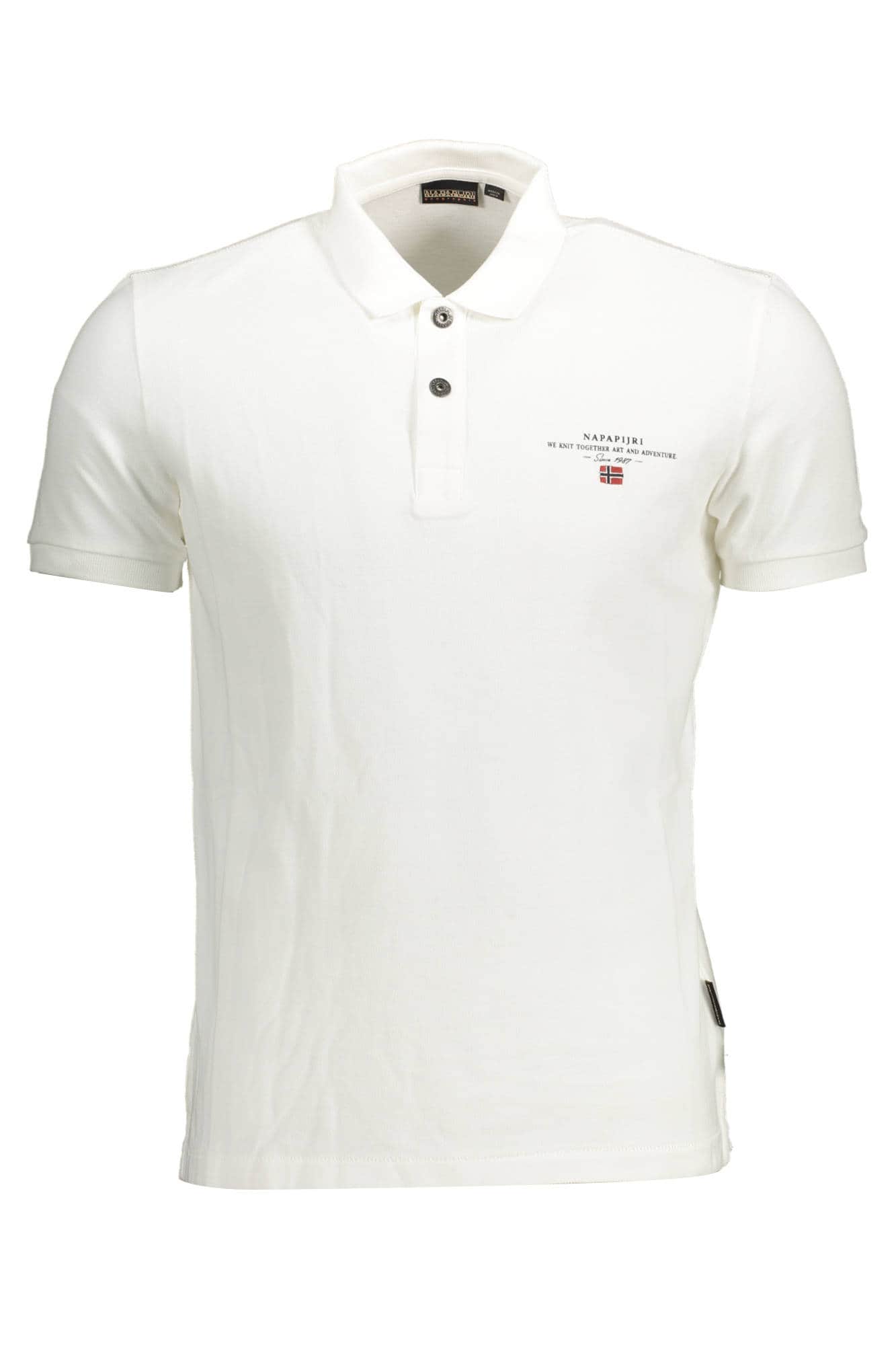 NAPAPIJRI POLO SHORT SLEEVES MEN WHITE
