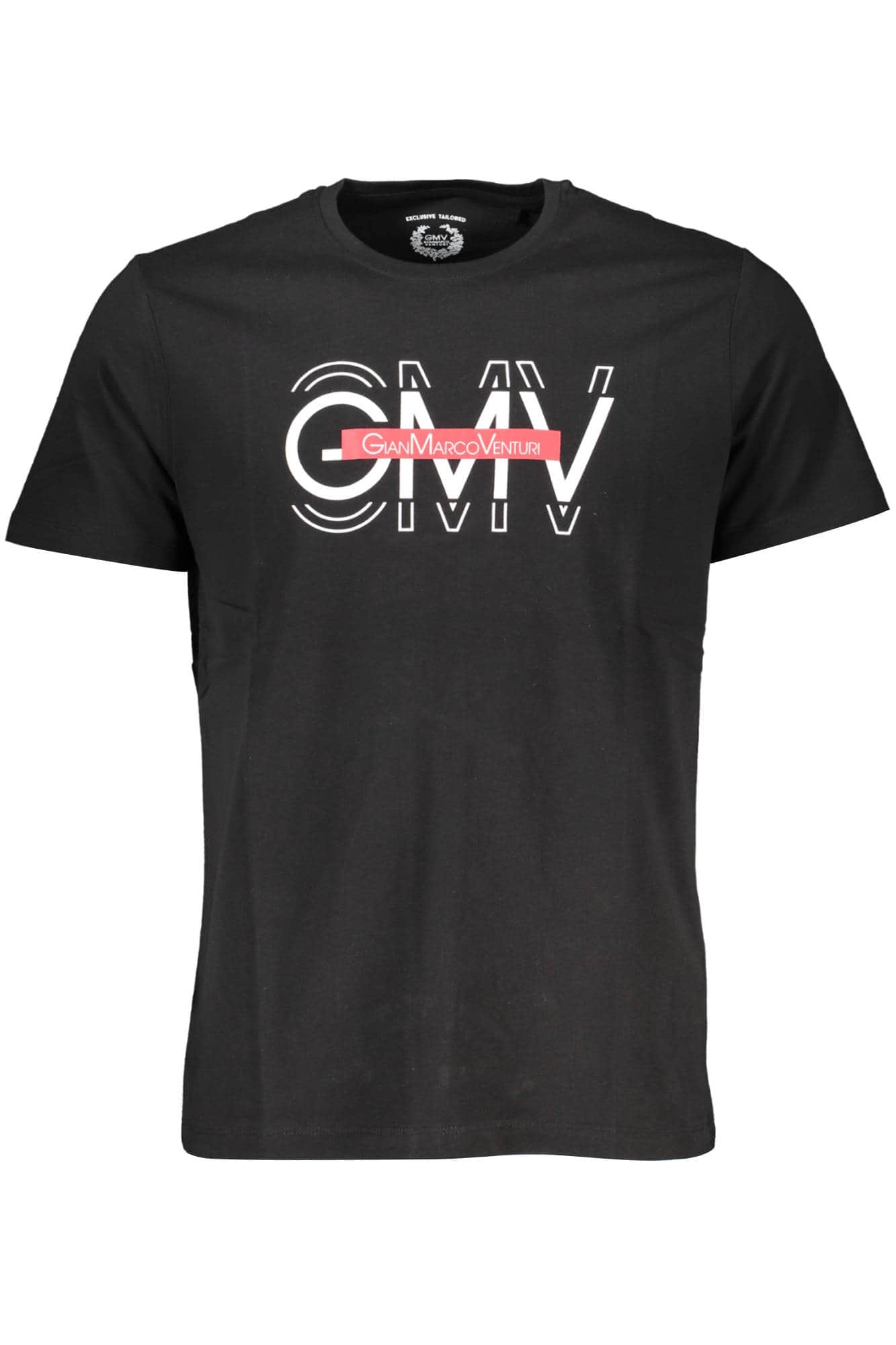 GIAN MARCO VENTURI MEN'S SHORT SLEEVE T-SHIRT BLACK