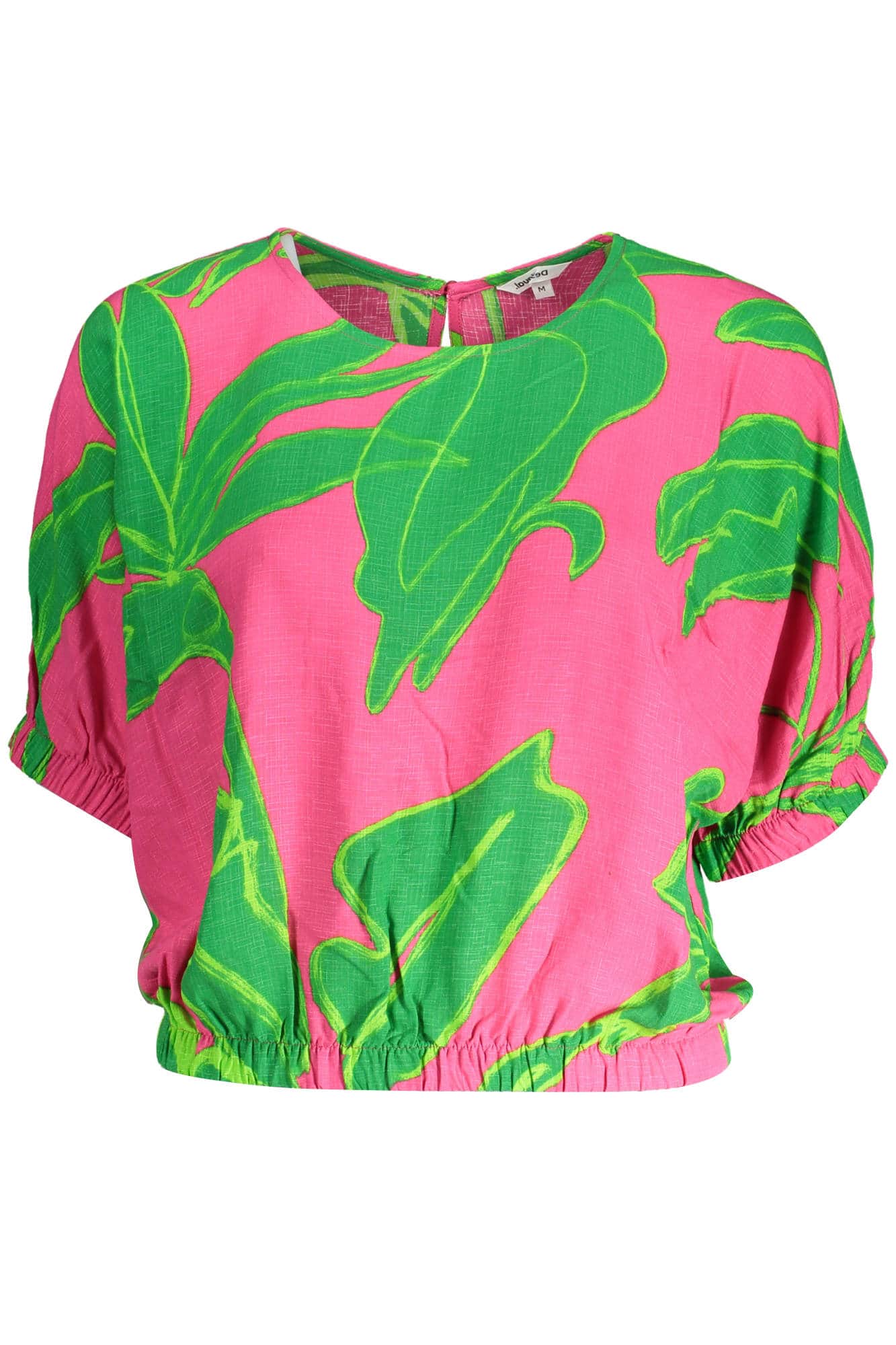 DESIGUAL WOMEN'S SHORT SLEEVE T-SHIRT PINK