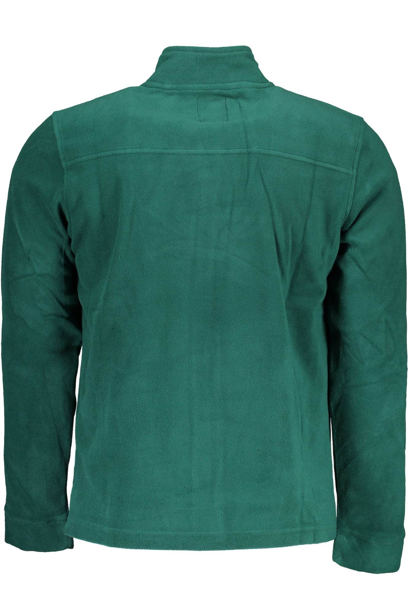 GIAN MARCO VENTURI MEN'S ZIP-UP SWEATSHIRT GREEN