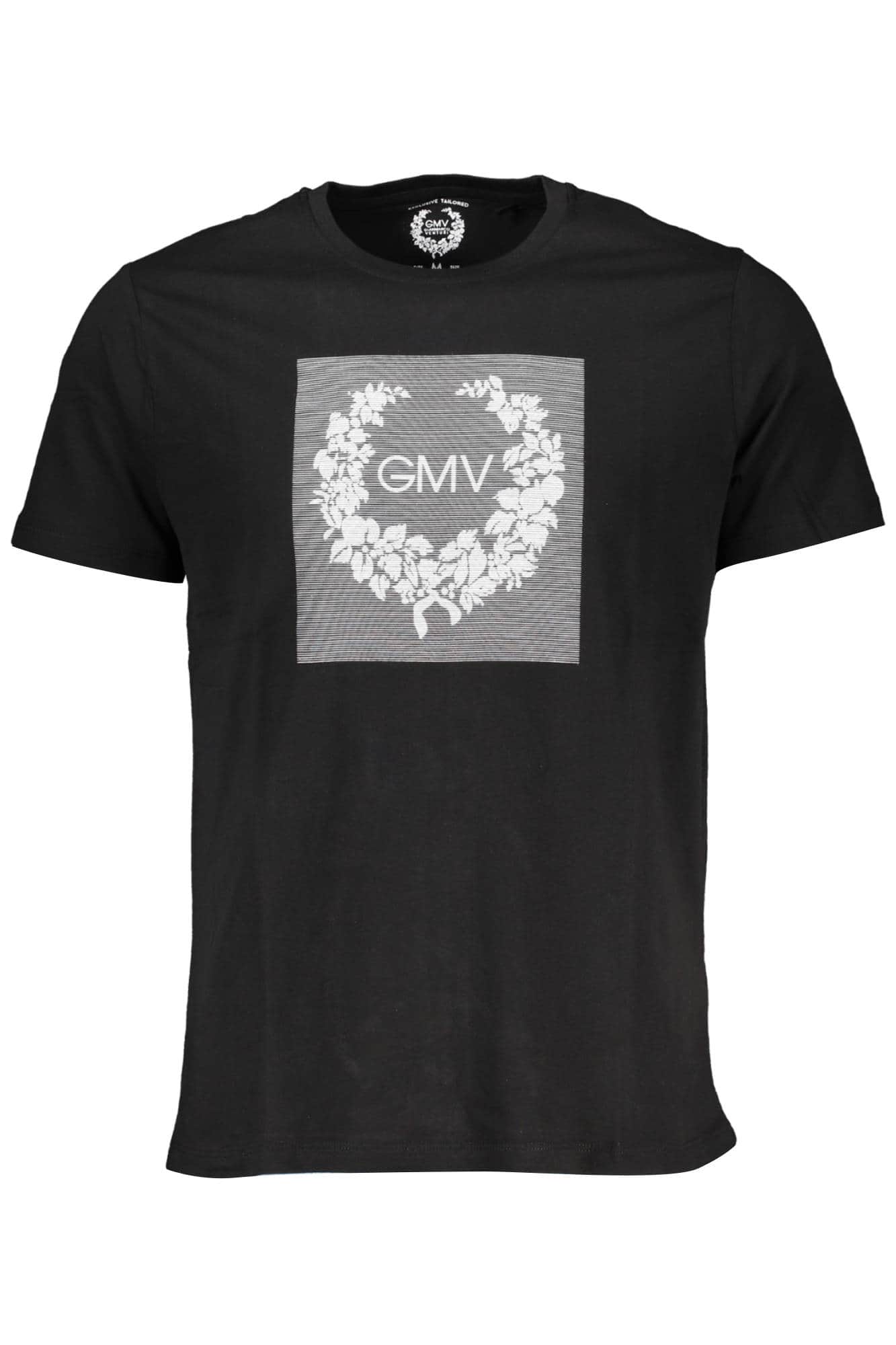 GIAN MARCO VENTURI MEN'S SHORT SLEEVE T-SHIRT BLACK