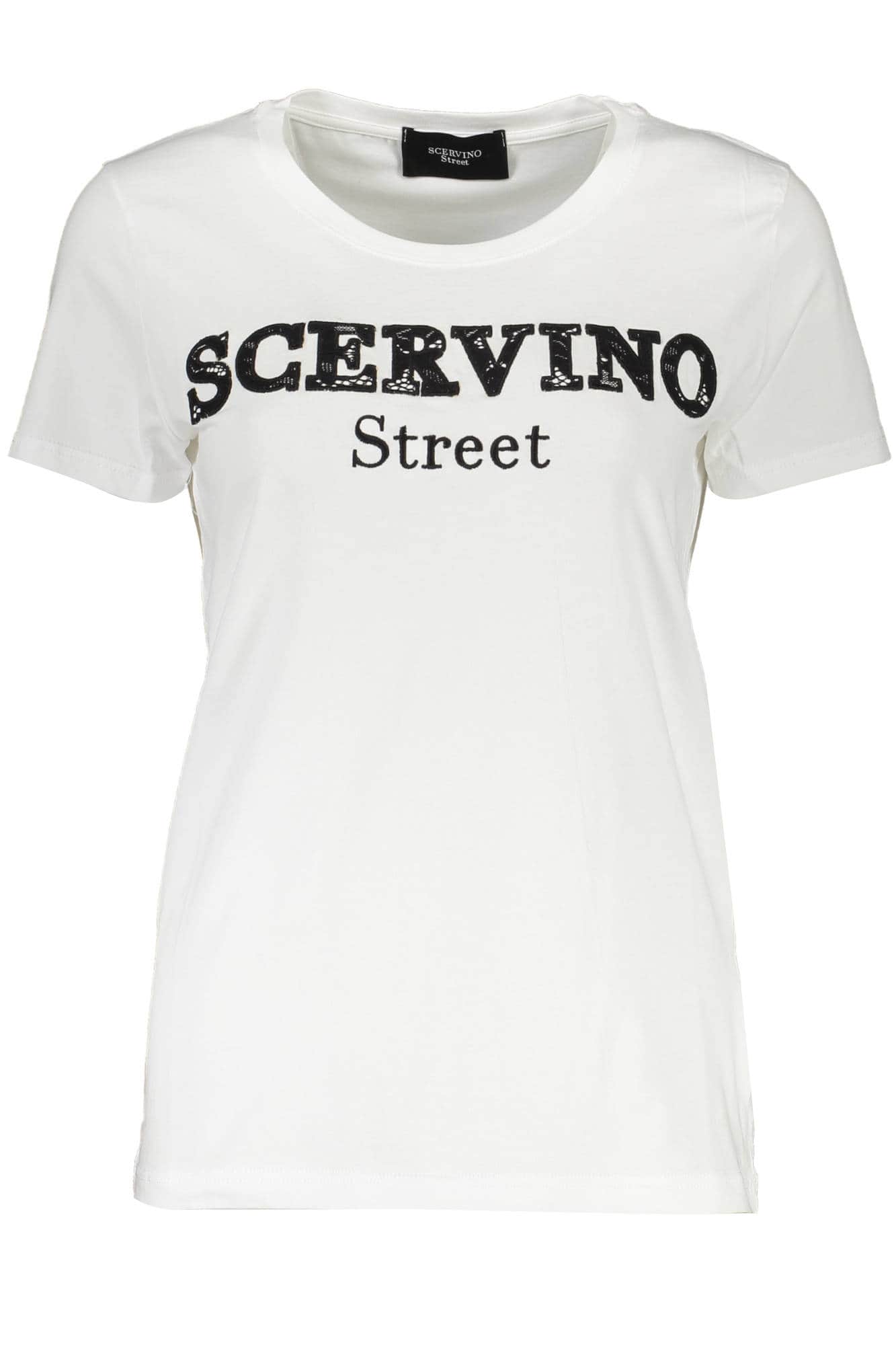 SCERVINO STREET KORTE MOUW T-SHIRT DAMES WIT
