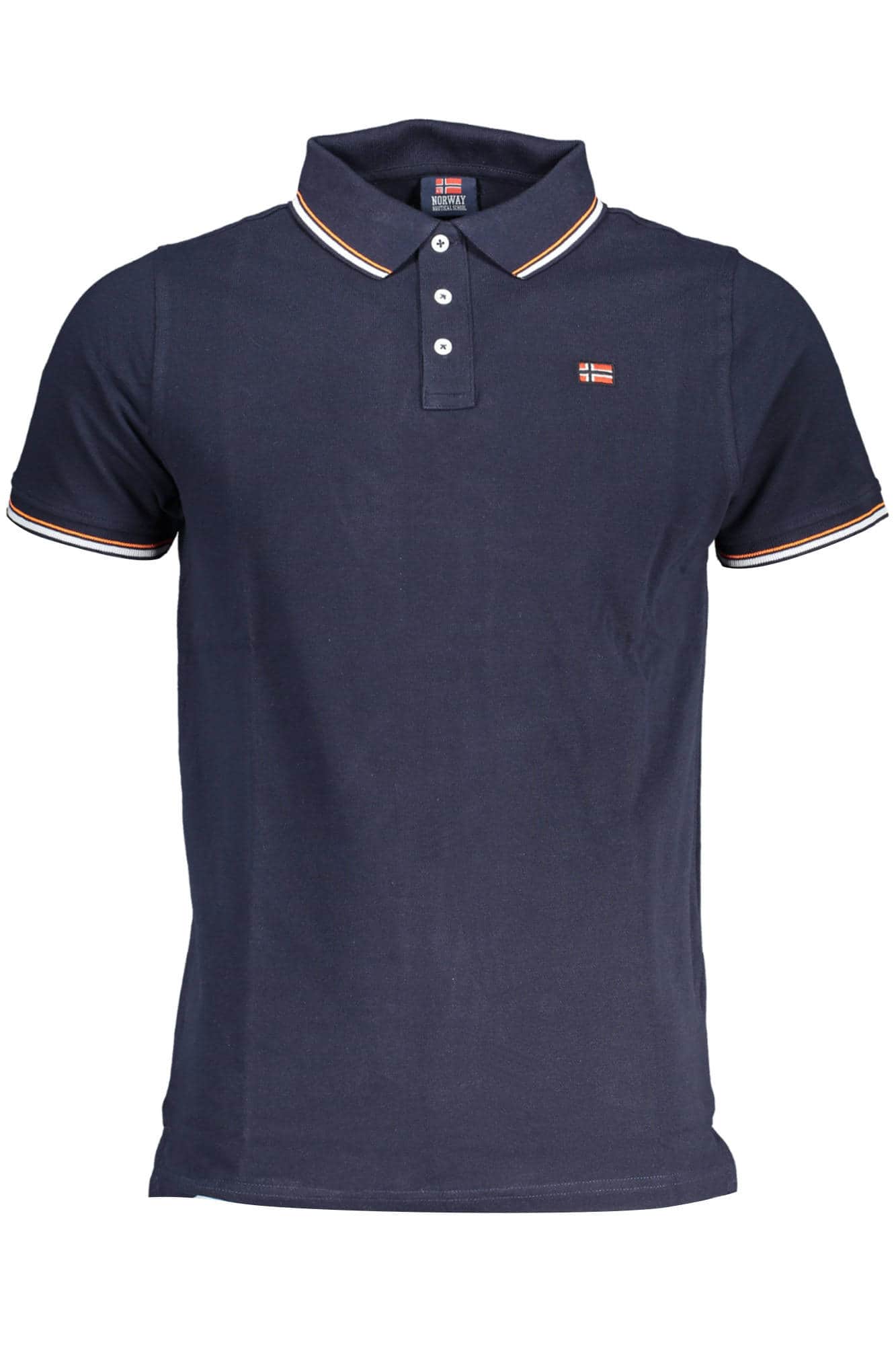 NORWAY 1963 HEREN KORTE MOUW POLO BLAUW