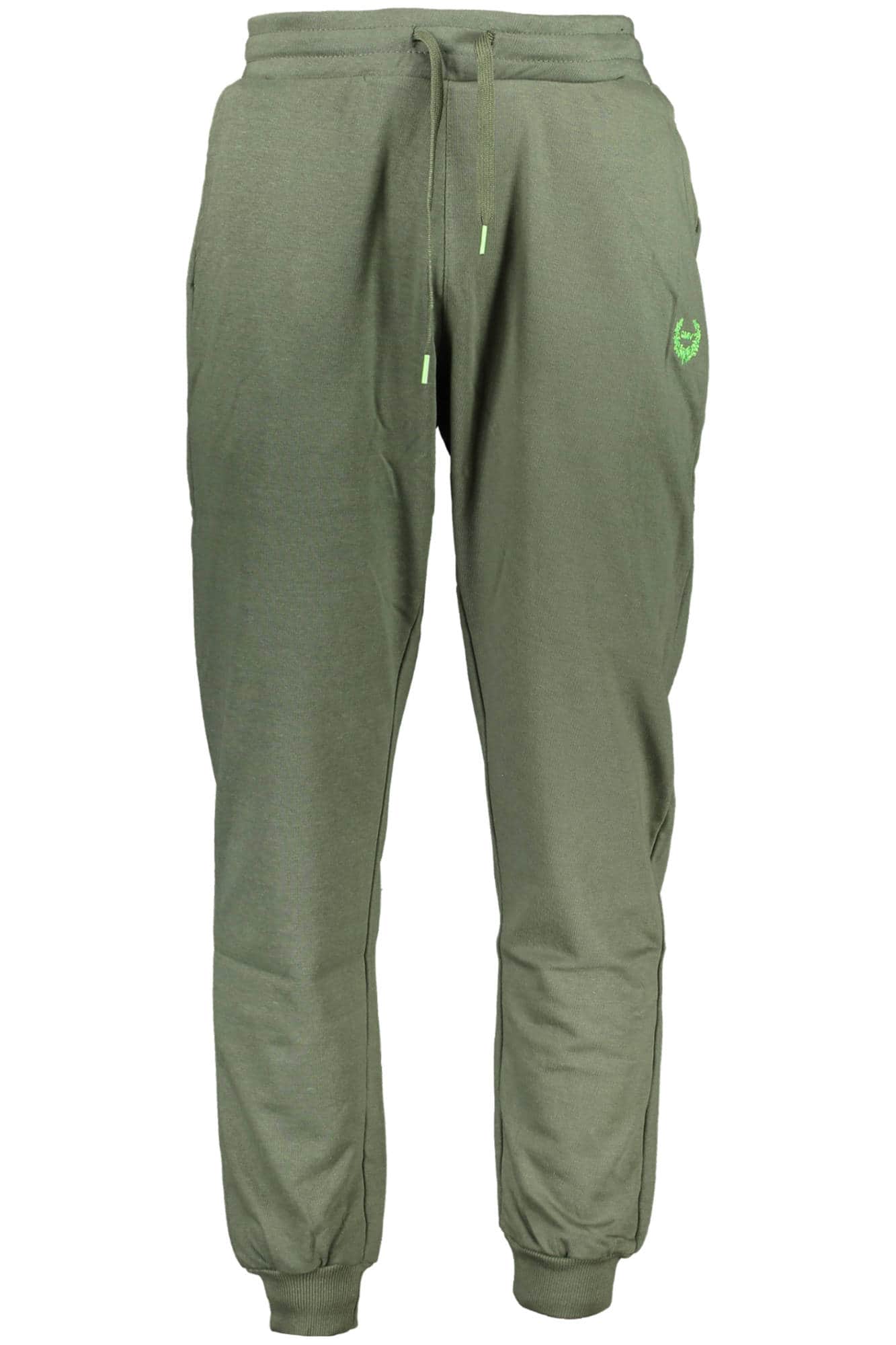 GIAN MARCO VENTURI MEN'S GREEN TROUSERS
