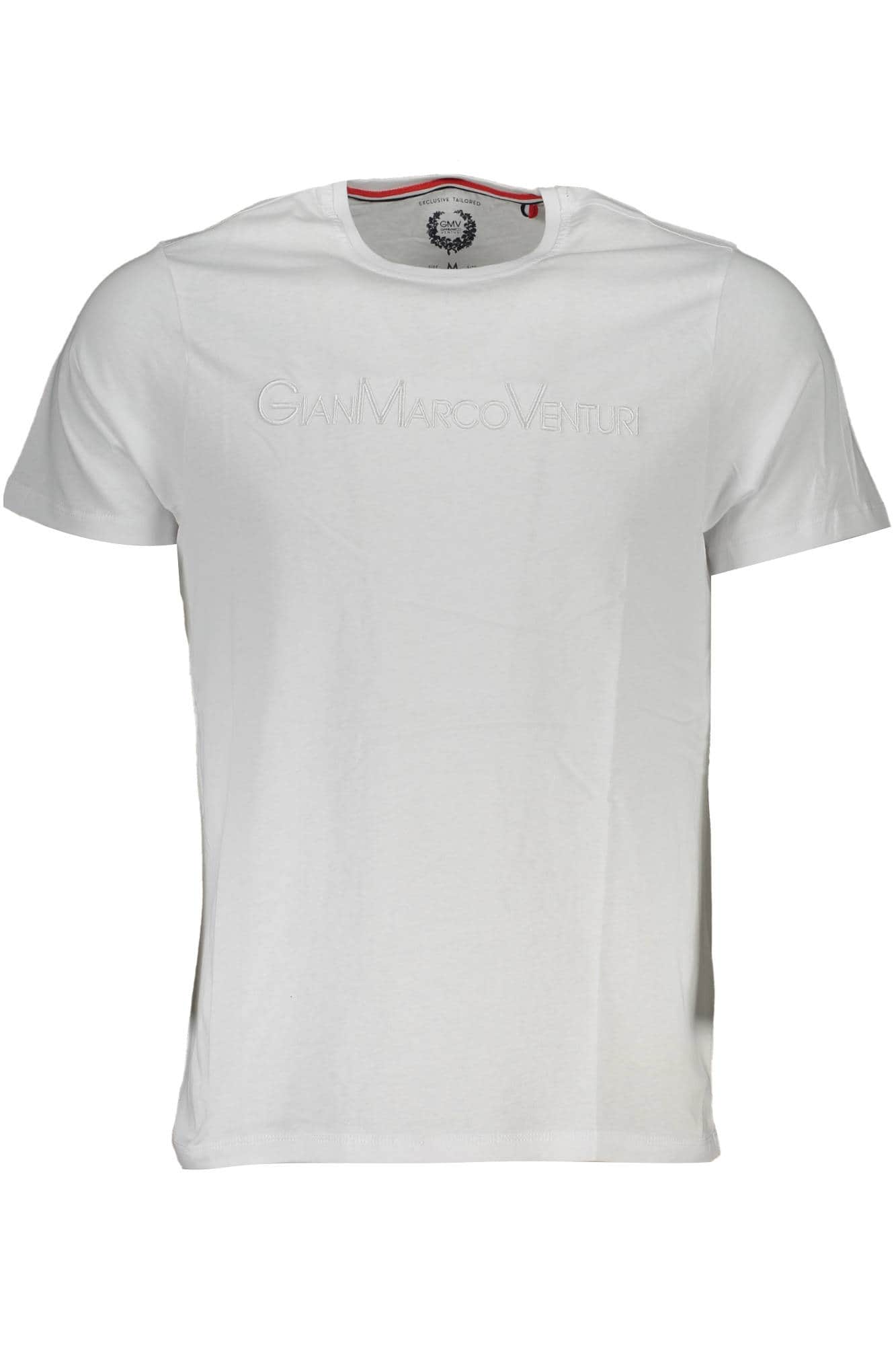 GIAN MARCO VENTURI MEN'S SHORT SLEEVE T-SHIRT WHITE