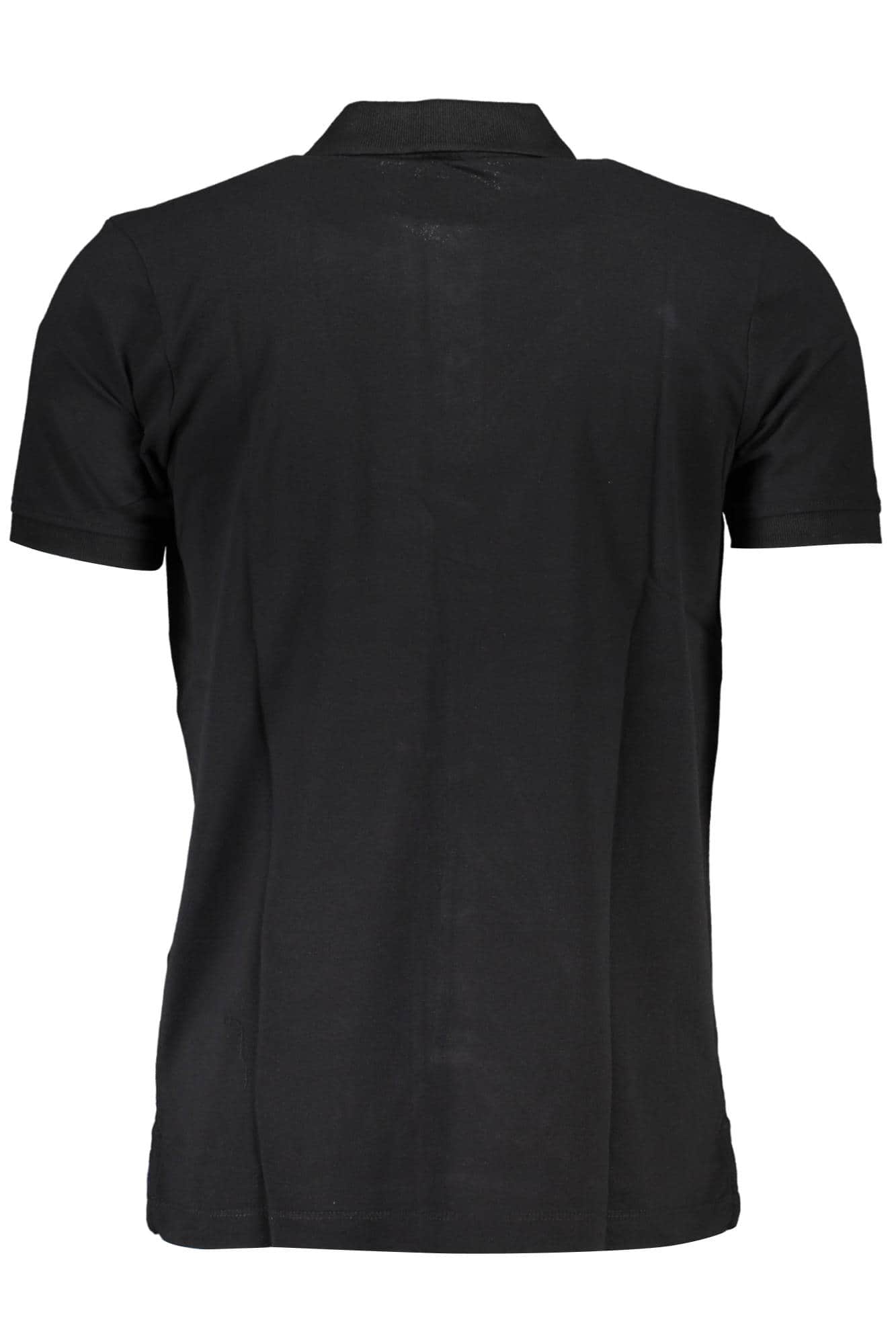 GIAN MARCO VENTURI MEN'S SHORT SLEEVE POLO BLACK
