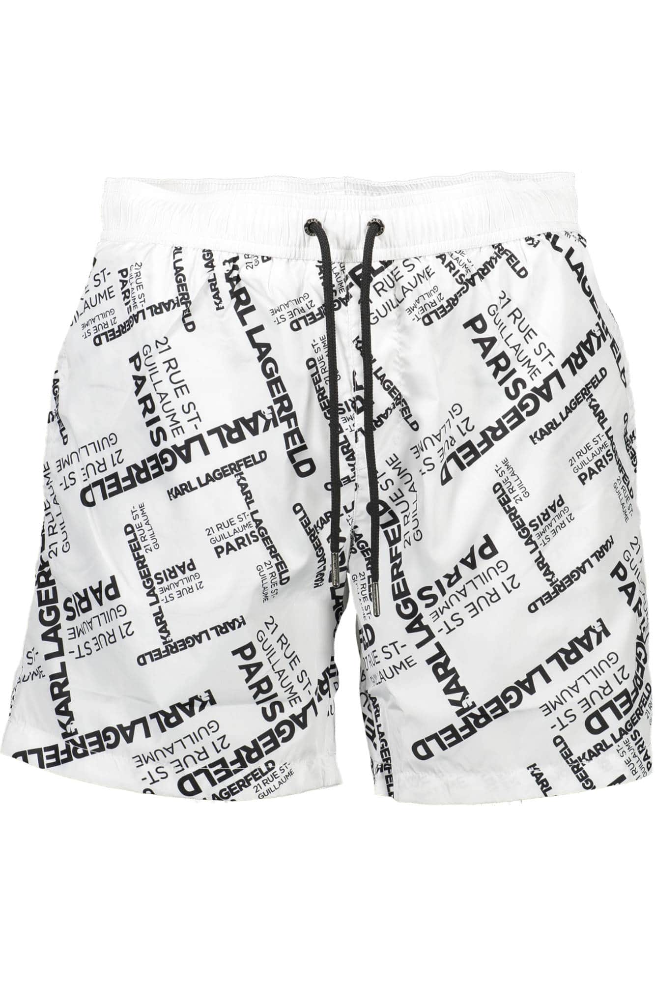KARL LAGERFELD BEACHWEAR SWIMSUIT BOTTOM MEN WHITE