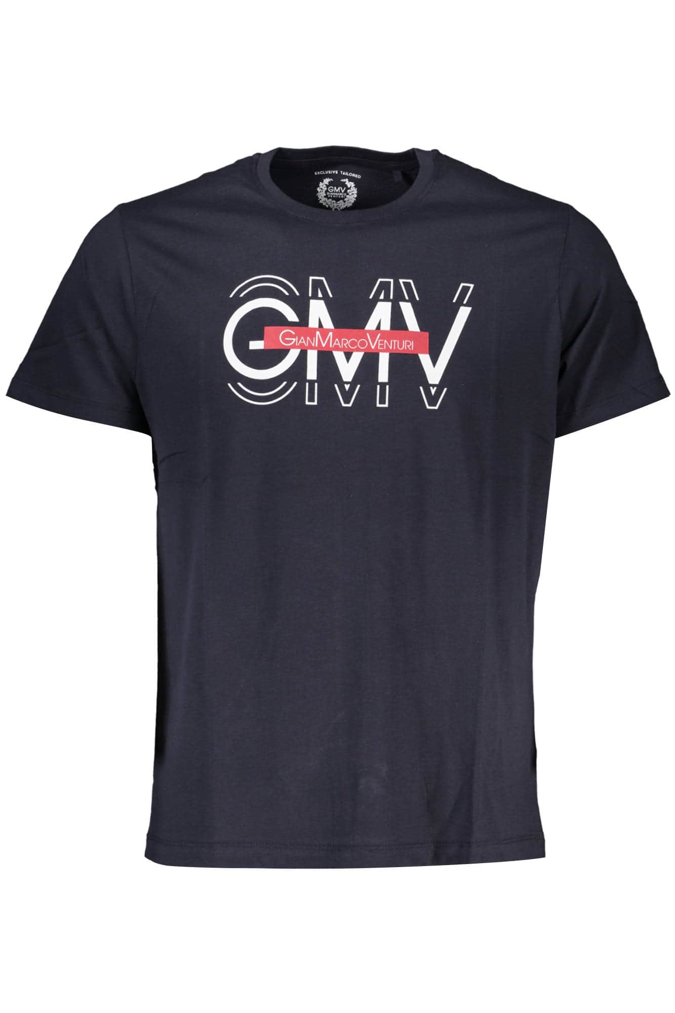 GIAN MARCO VENTURI MEN'S SHORT SLEEVE T-SHIRT BLUE