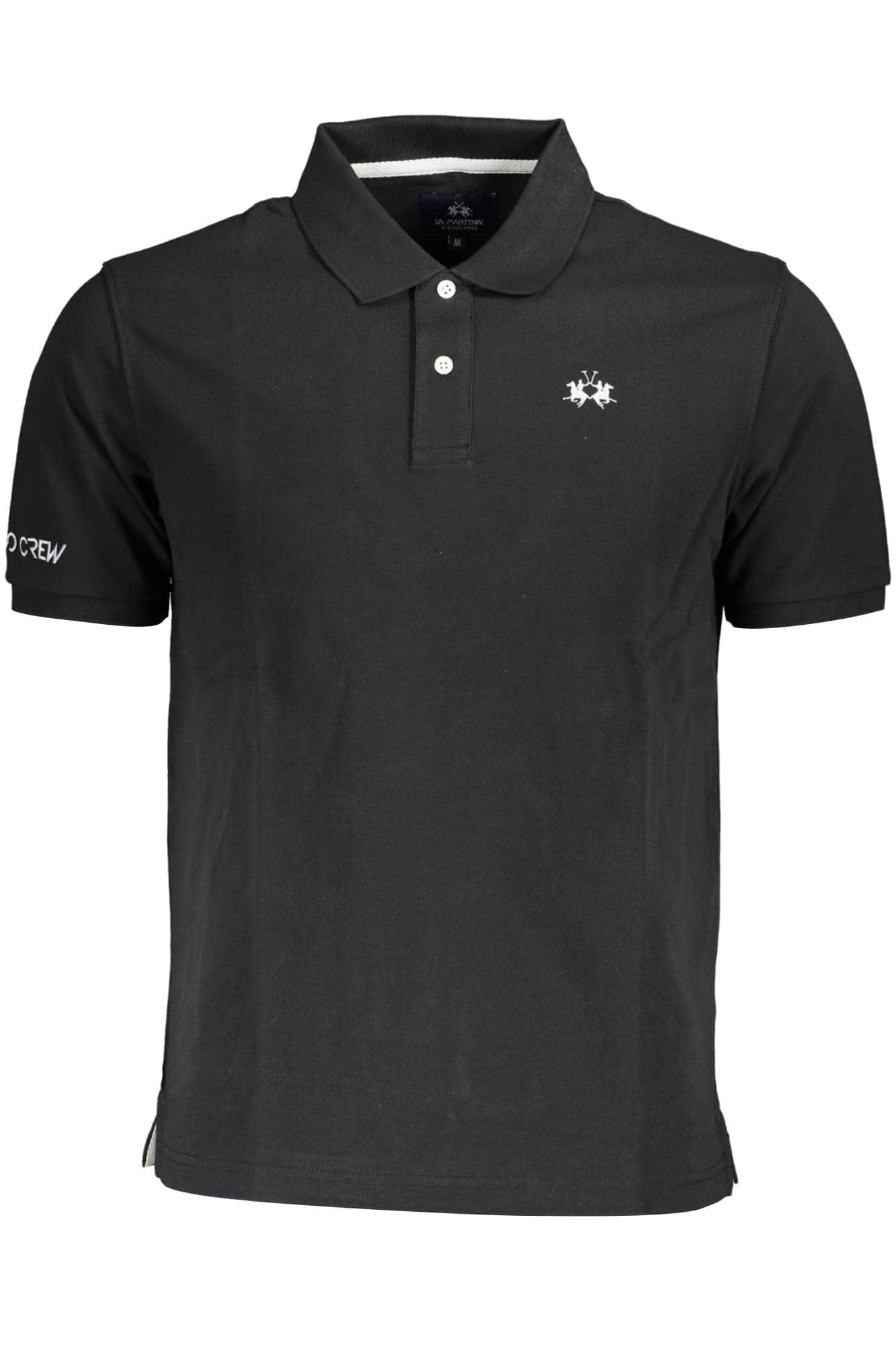 LA MARTINA MEN'S SHORT SLEEVE POLO BLACK