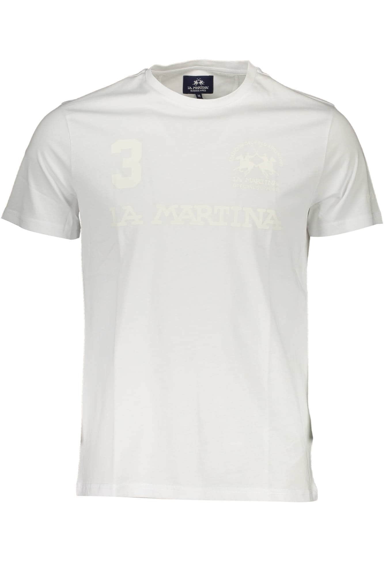 LA MARTINA MEN'S SHORT SLEEVE T-SHIRT WHITE