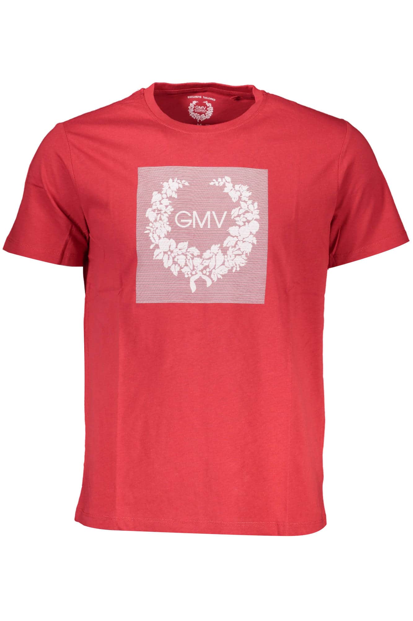 GIAN MARCO VENTURI MEN'S SHORT SLEEVE T-SHIRT RED