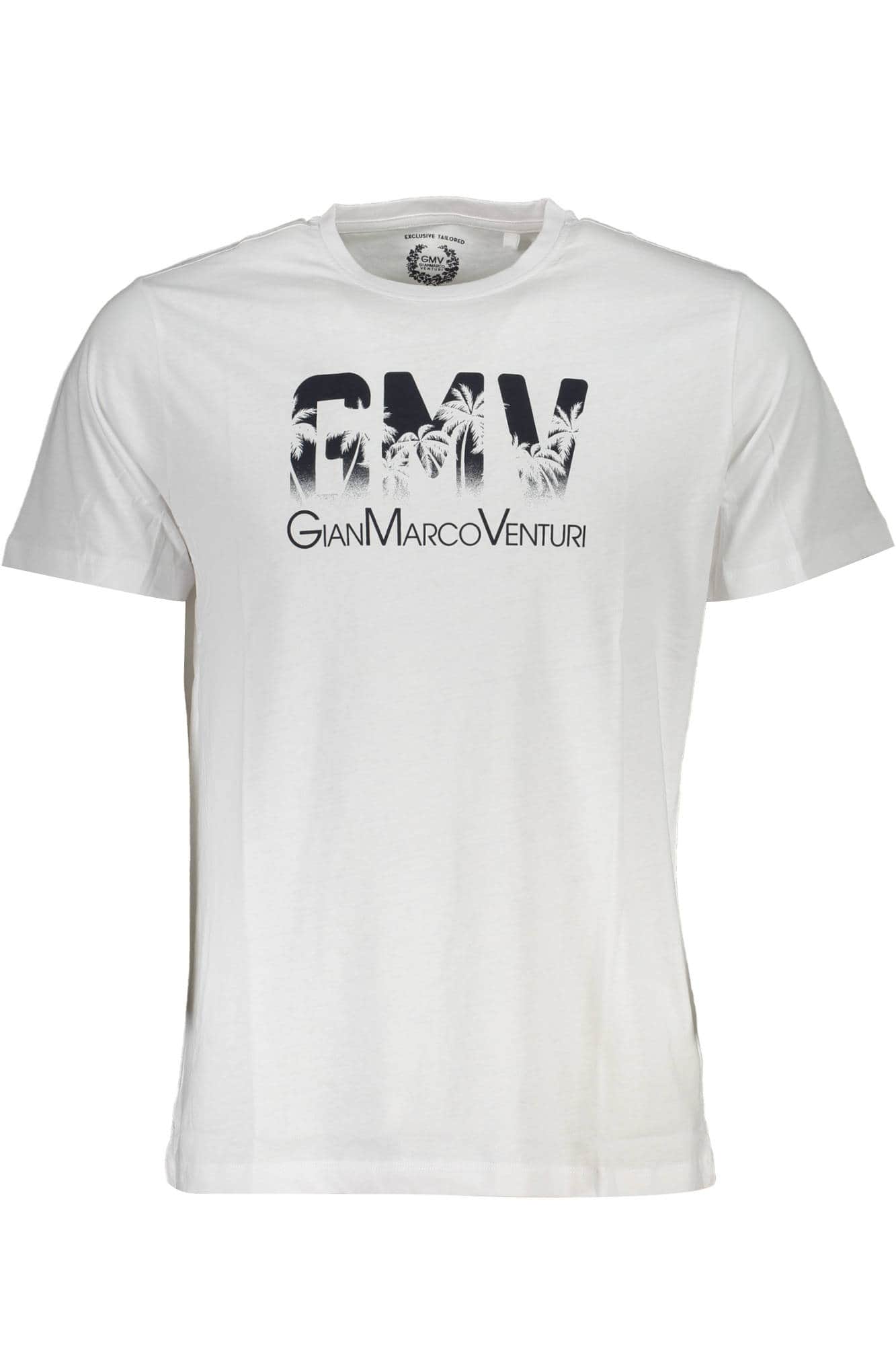 GIAN MARCO VENTURI MEN'S SHORT SLEEVE T-SHIRT WHITE