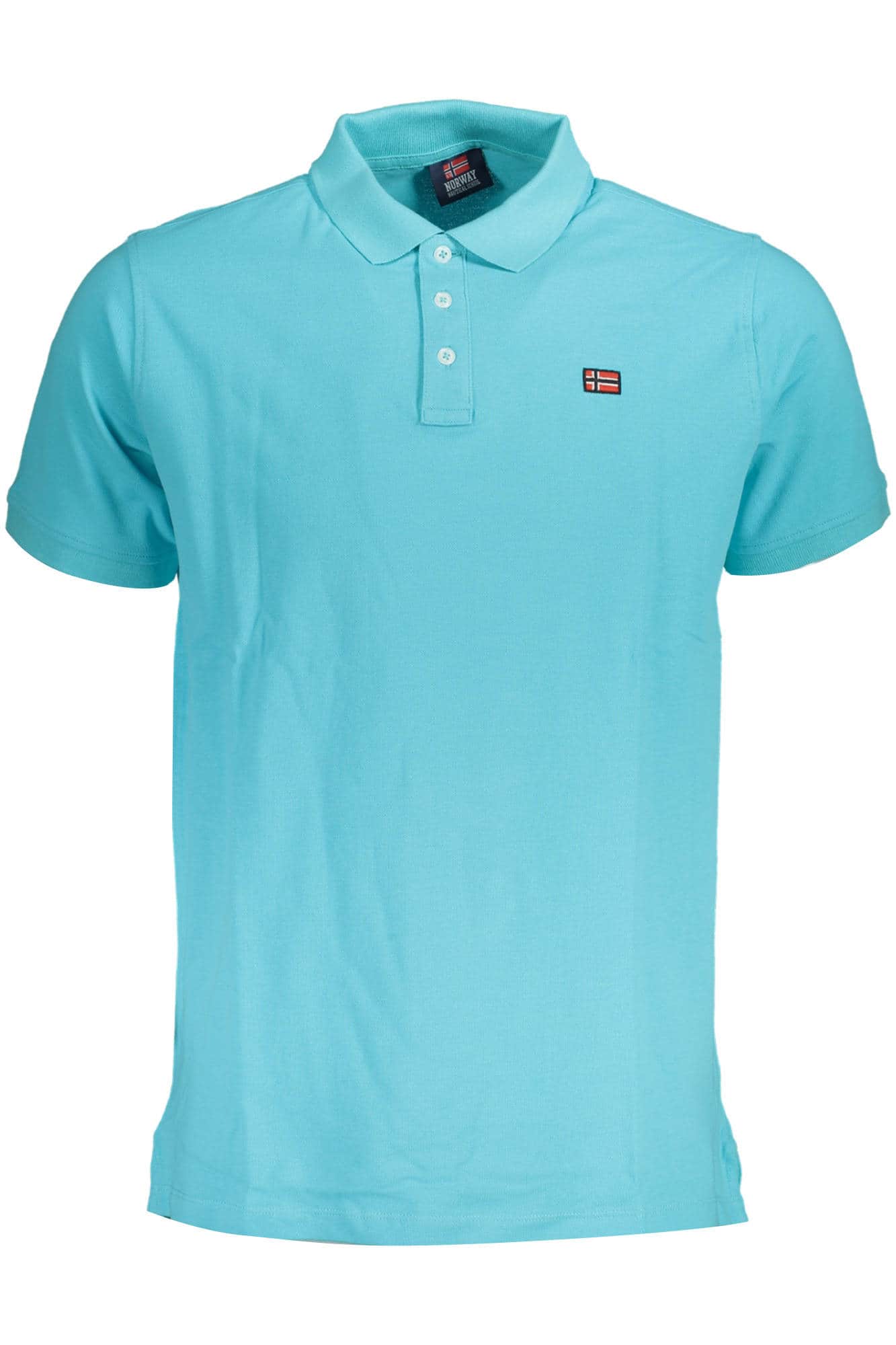 NORWAY 1963 MEN'S SHORT SLEEVE POLO SHIRT BLUE