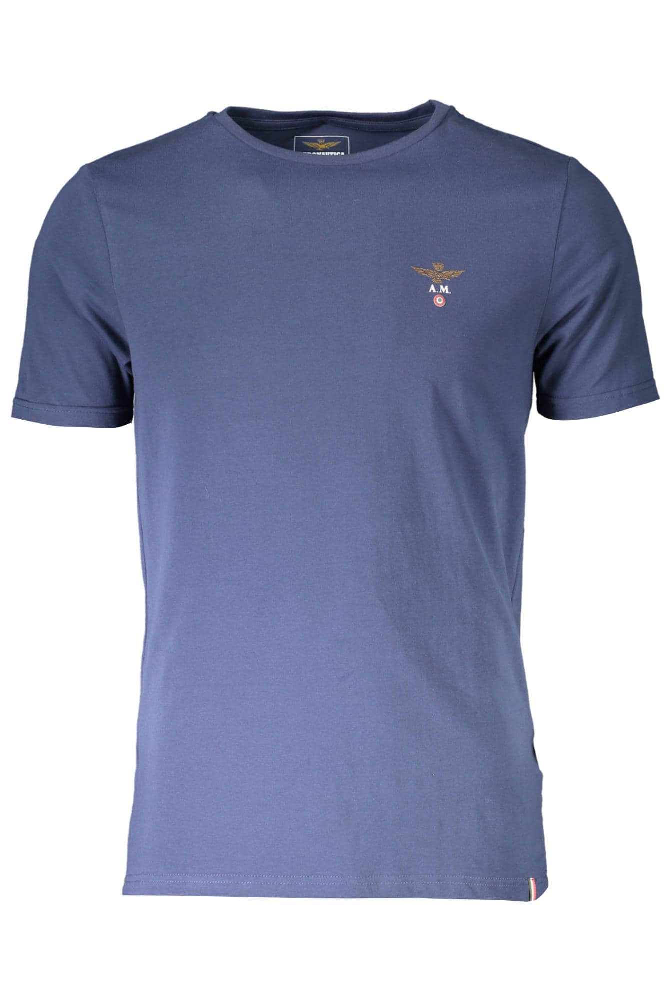 AERONAUTICA MILITARE MEN'S BLUE OUTDOOR T-SHIRT