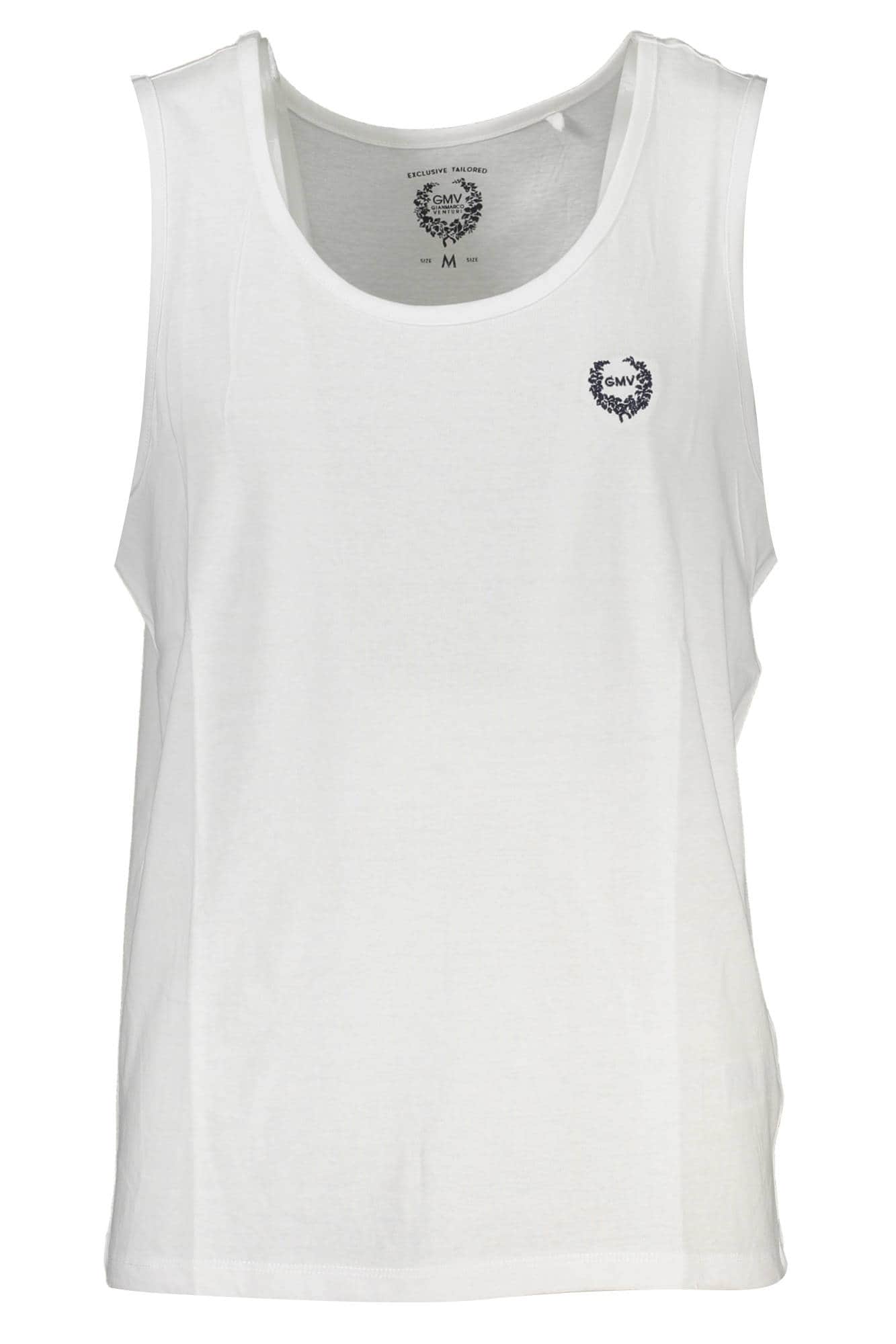 GIAN MARCO VENTURI MEN'S WHITE TANK TOP
