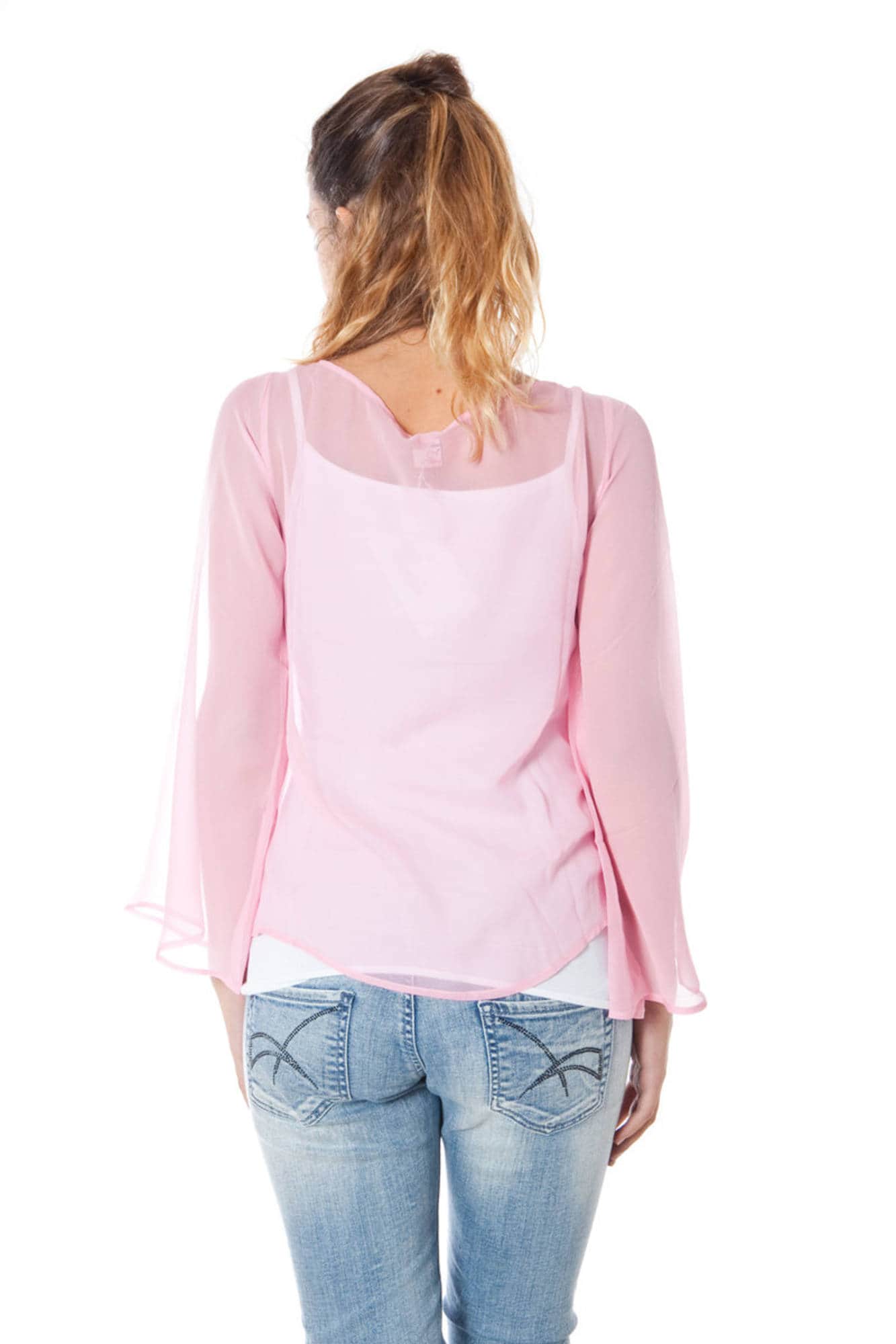 PHARD LANGE MOUW T-SHIRT DAMES ROZE