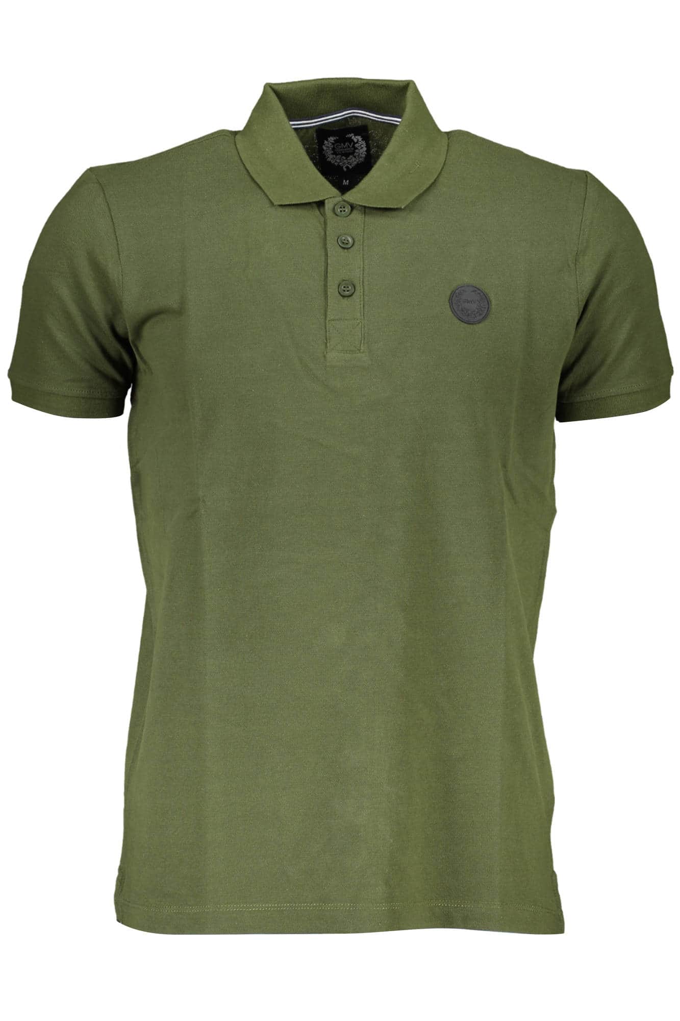 GIAN MARCO VENTURI MEN'S SHORT SLEEVE POLO GREEN
