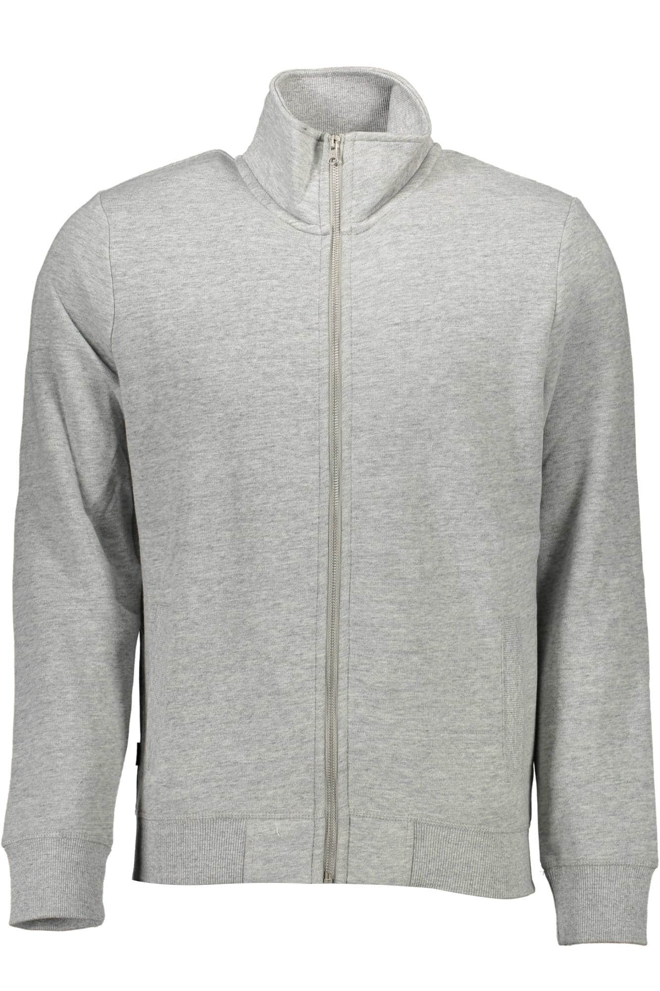 SUPERDRY HEREN MET RITS SWEATER GRIJS