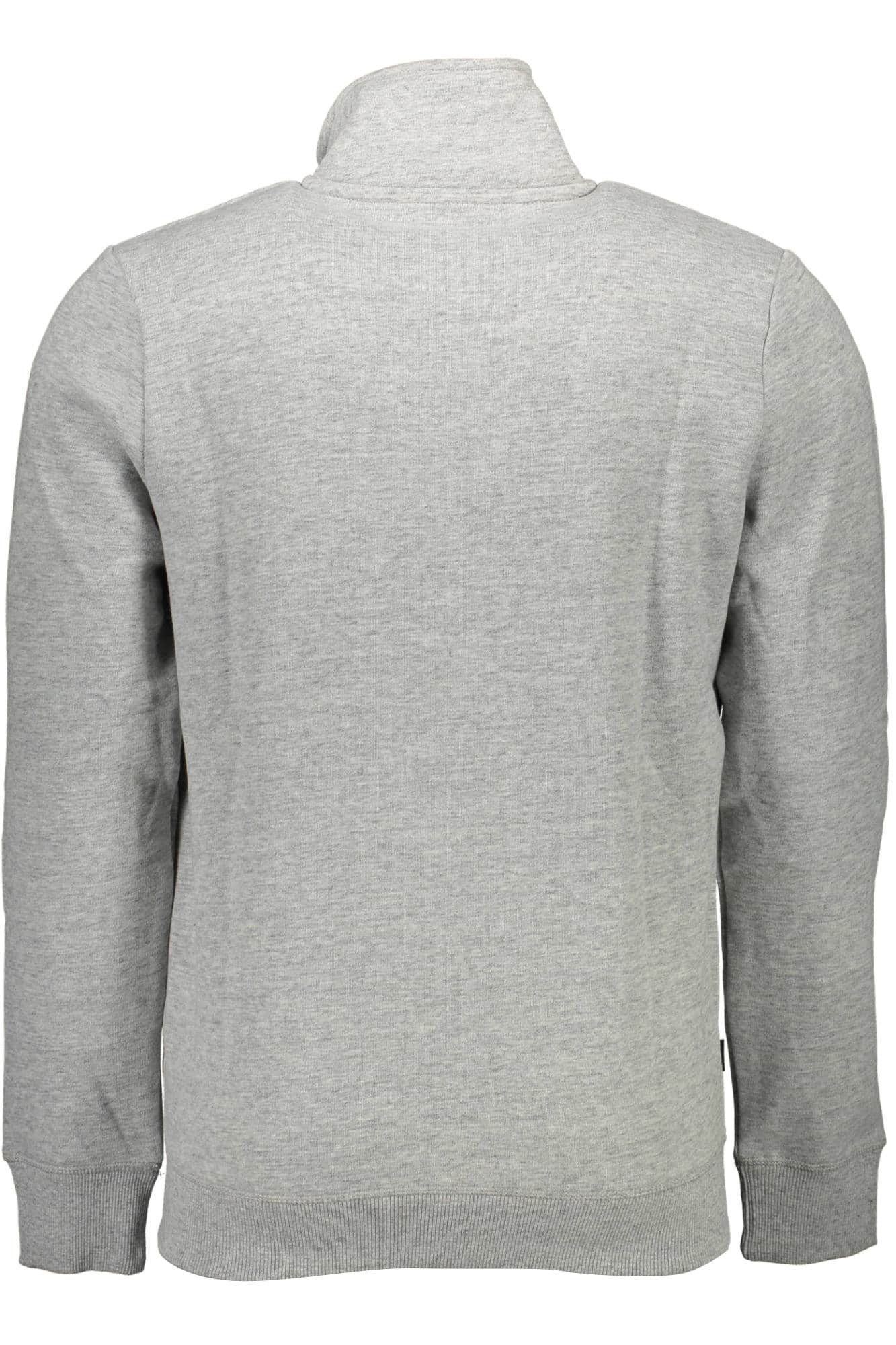 SUPERDRY HEREN MET RITS SWEATER GRIJS