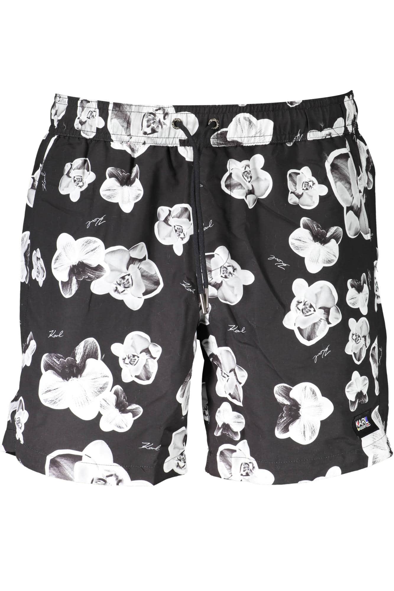 KARL LAGERFELD BEACHWEAR SWIMSUIT BLACK MEN'S BOTTOM