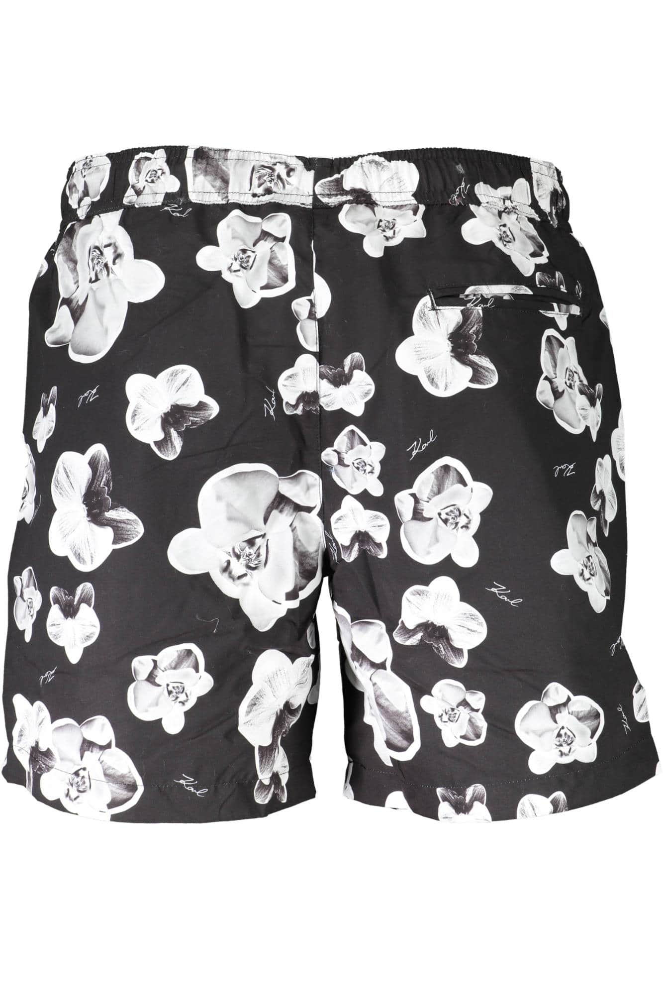 KARL LAGERFELD BEACHWEAR SWIMSUIT BLACK MEN'S BOTTOM