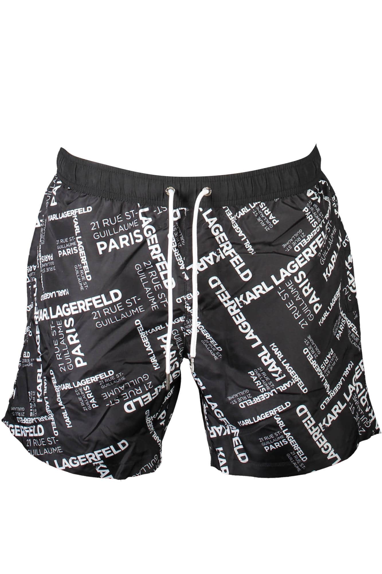 KARL LAGERFELD BEACHWEAR SWIMSUIT BLACK MEN'S BOTTOM