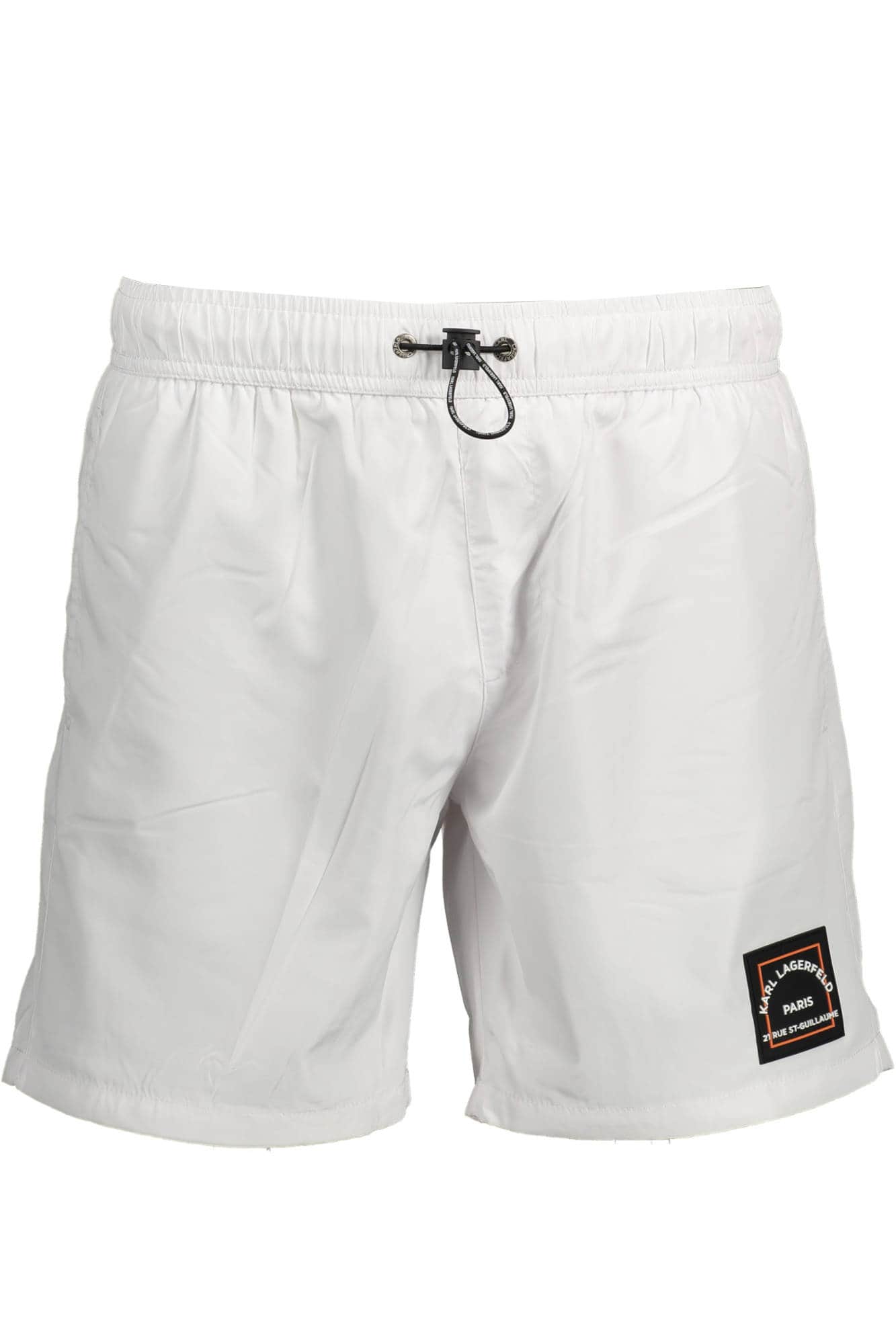 KARL LAGERFELD BEACHWEAR SWIMSUIT BOTTOM MEN WHITE