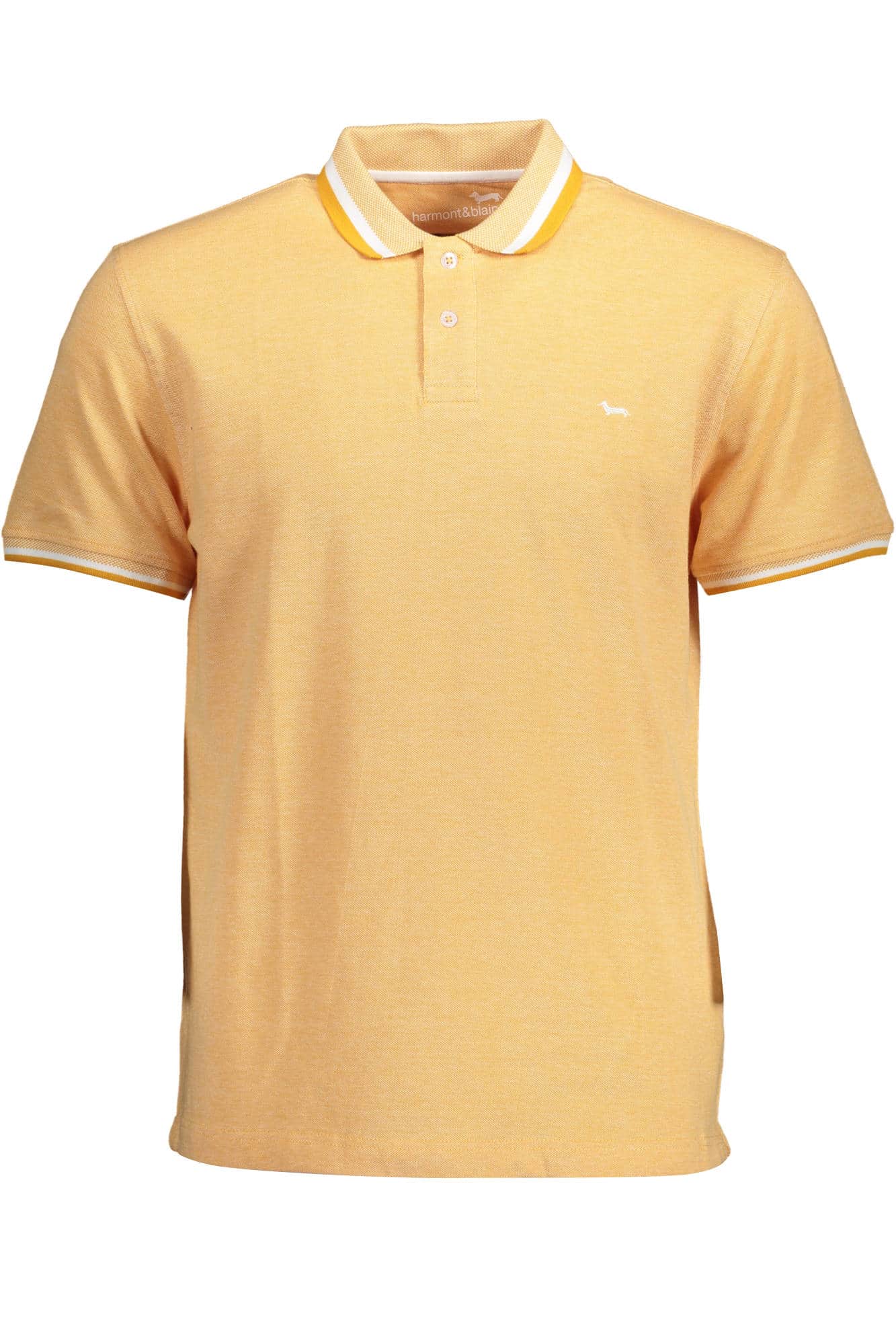 HARMONT & BLAINE HEREN ORANJE KORTE MOUW POLO