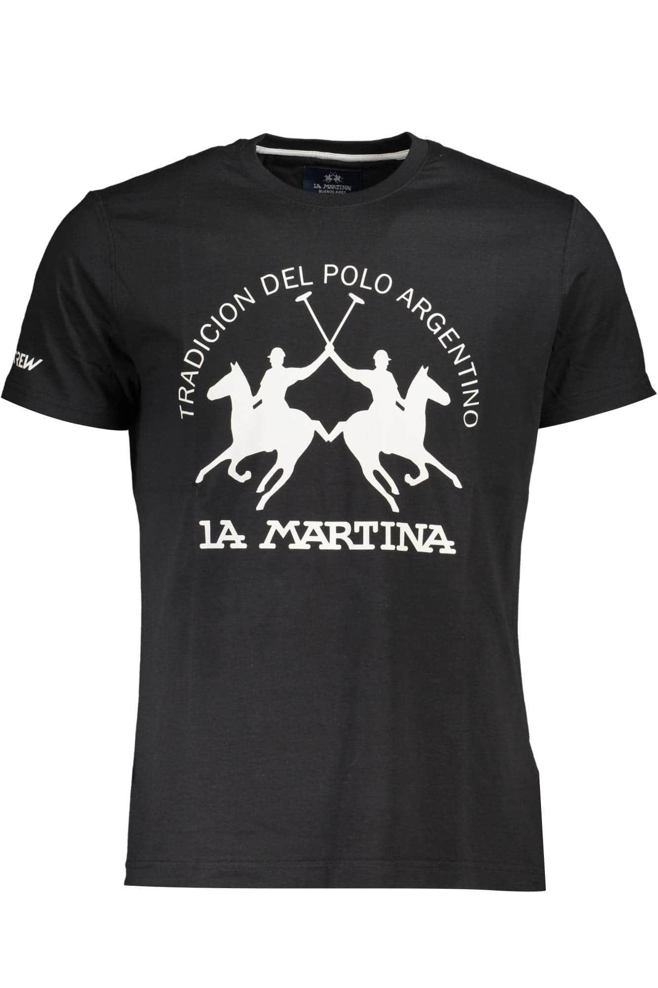 LA MARTINA MEN'S SHORT SLEEVE T-SHIRT BLACK