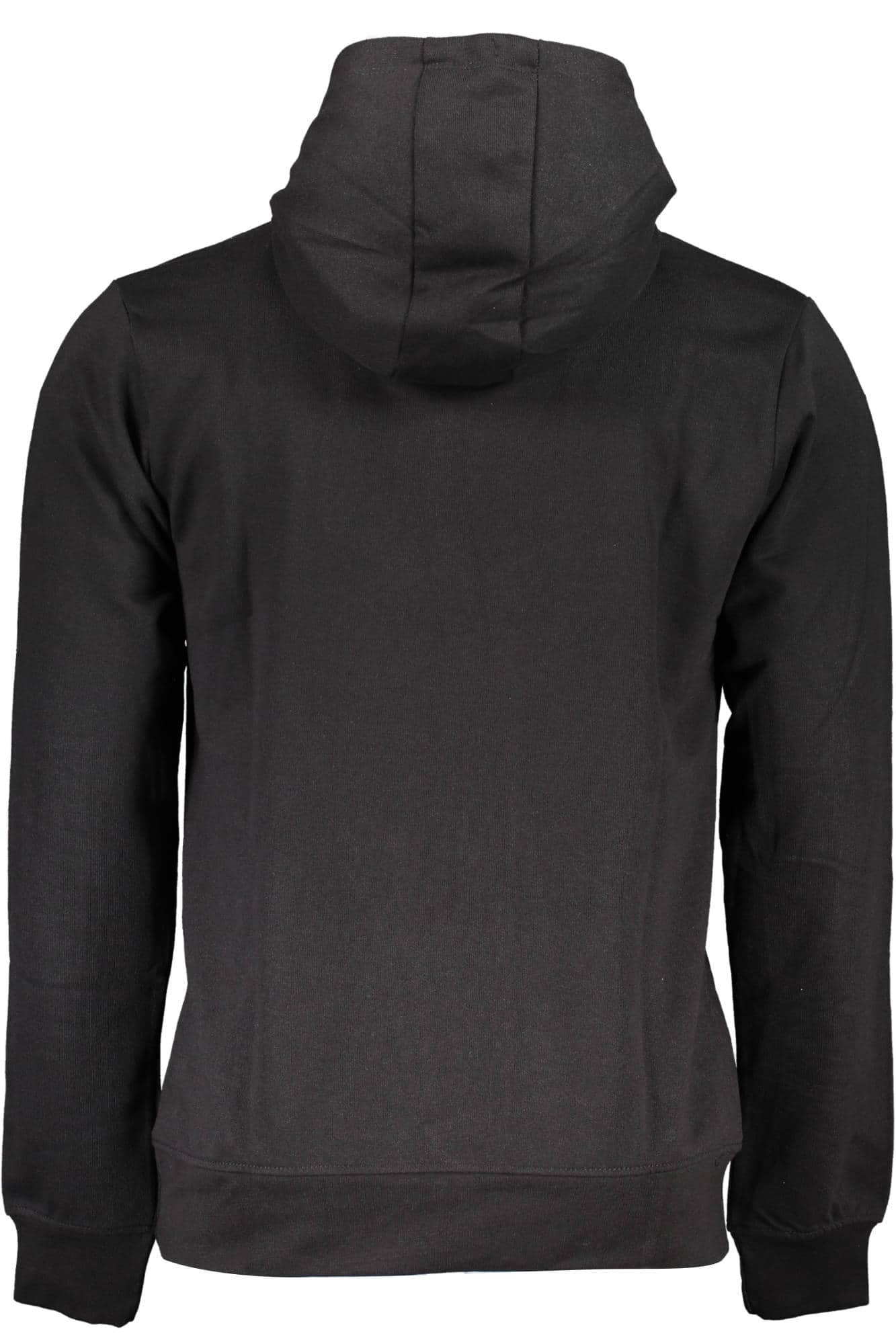 GIAN MARCO VENTURI MEN'S BLACK ZIP-LESS SWEATSHIRT