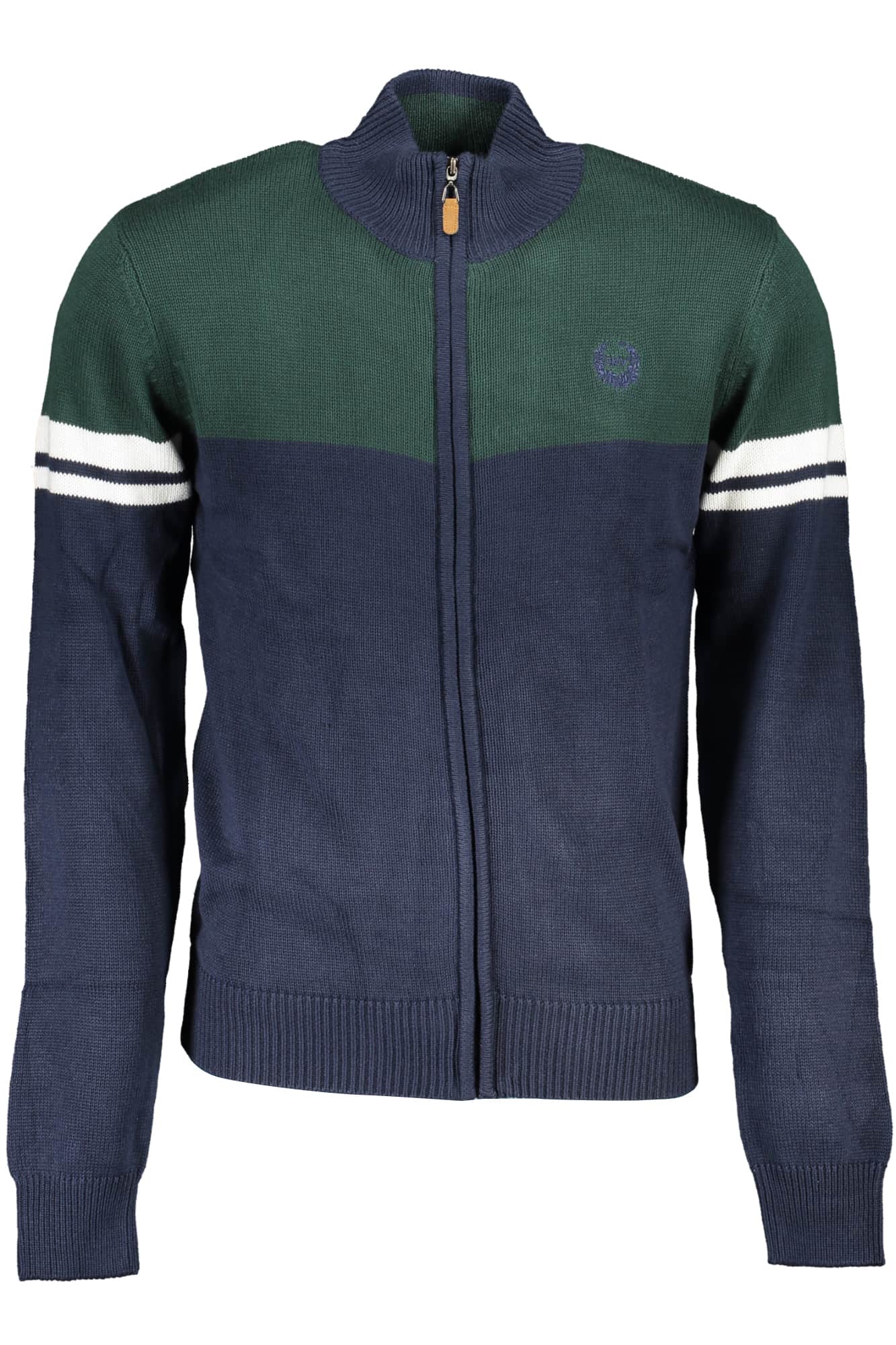 GIAN MARCO VENTURI BLUE MEN'S CARDIGAN