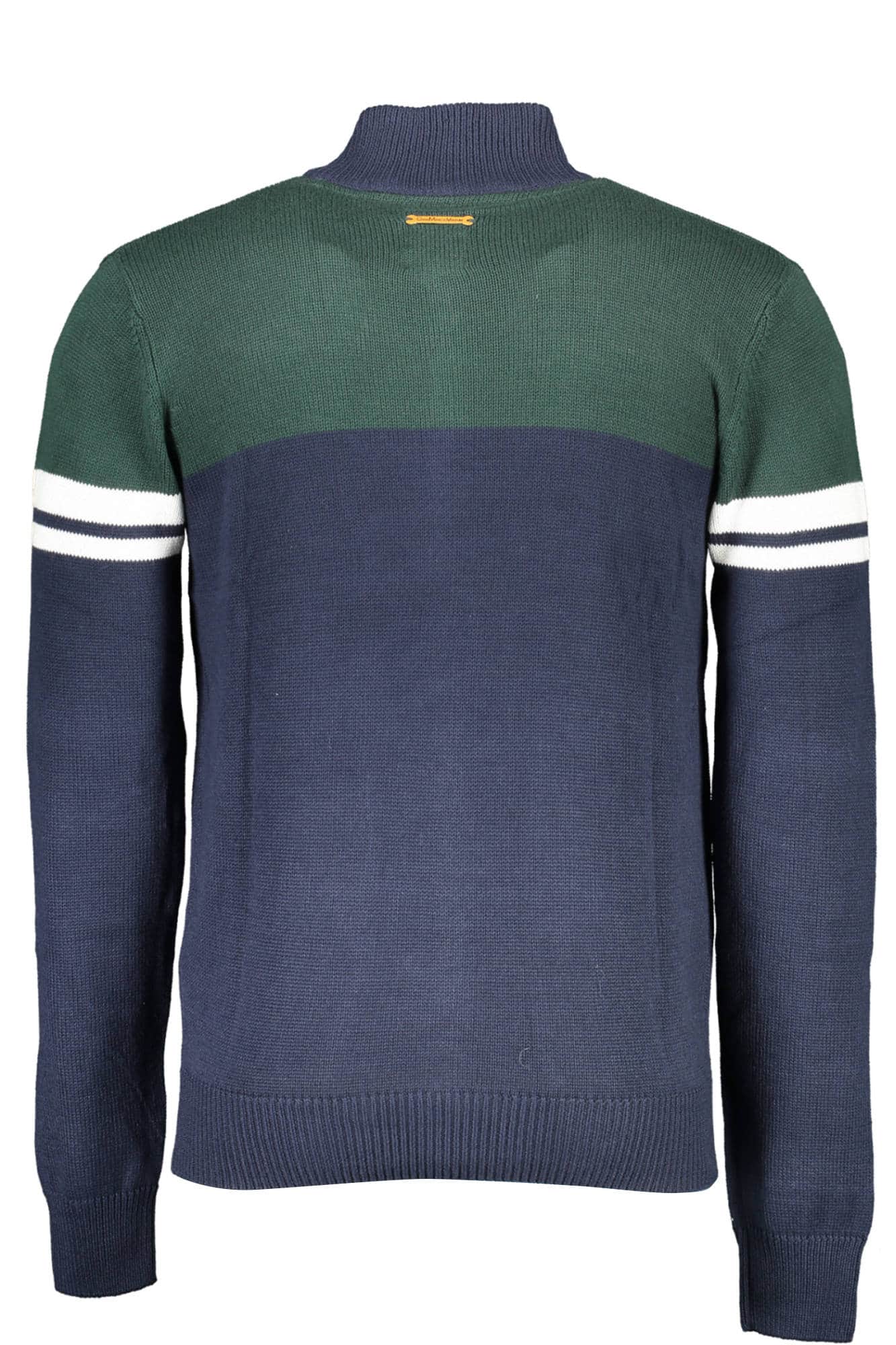 GIAN MARCO VENTURI BLUE MEN'S CARDIGAN