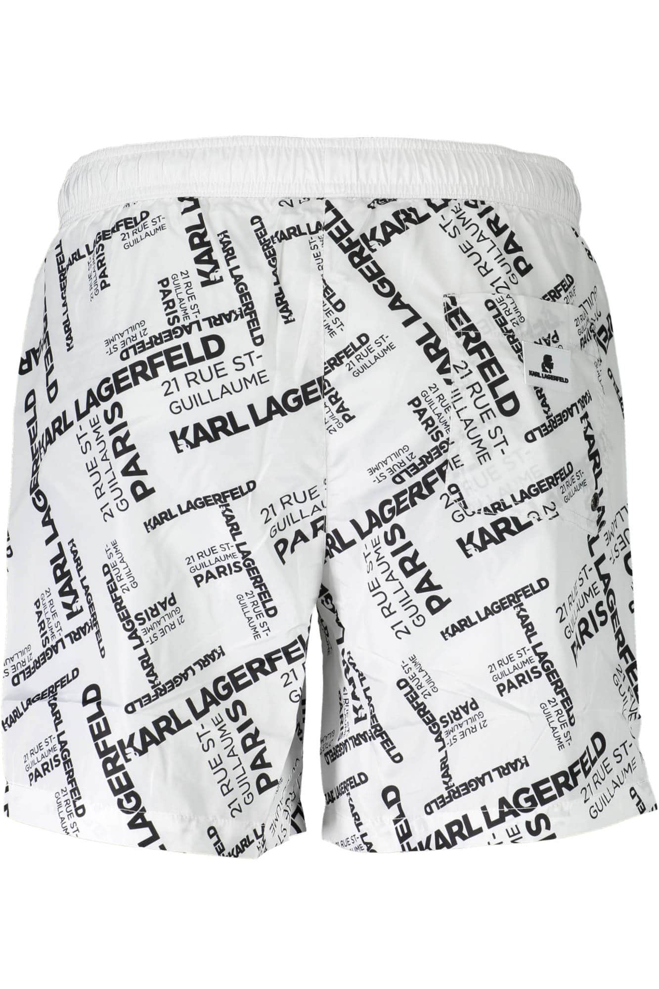 KARL LAGERFELD BEACHWEAR SWIMSUIT BOTTOM MEN WHITE