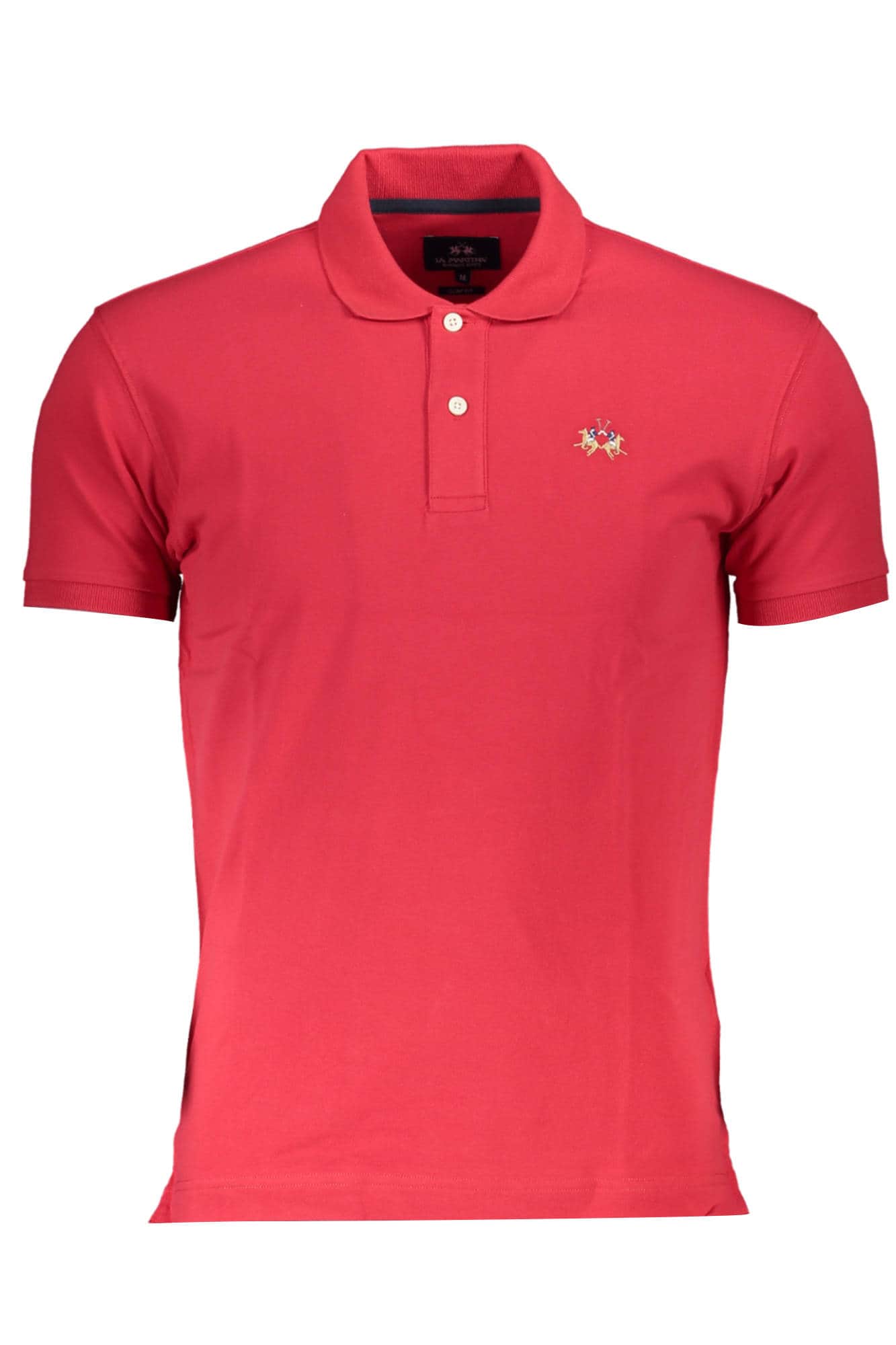 LA MARTINA HEREN KORTE MOUW POLO ROOD