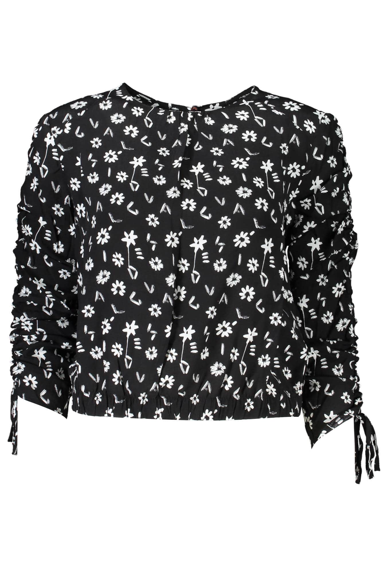 DESIGUAL LONG SLEEVE SHIRT WOMEN BLACK