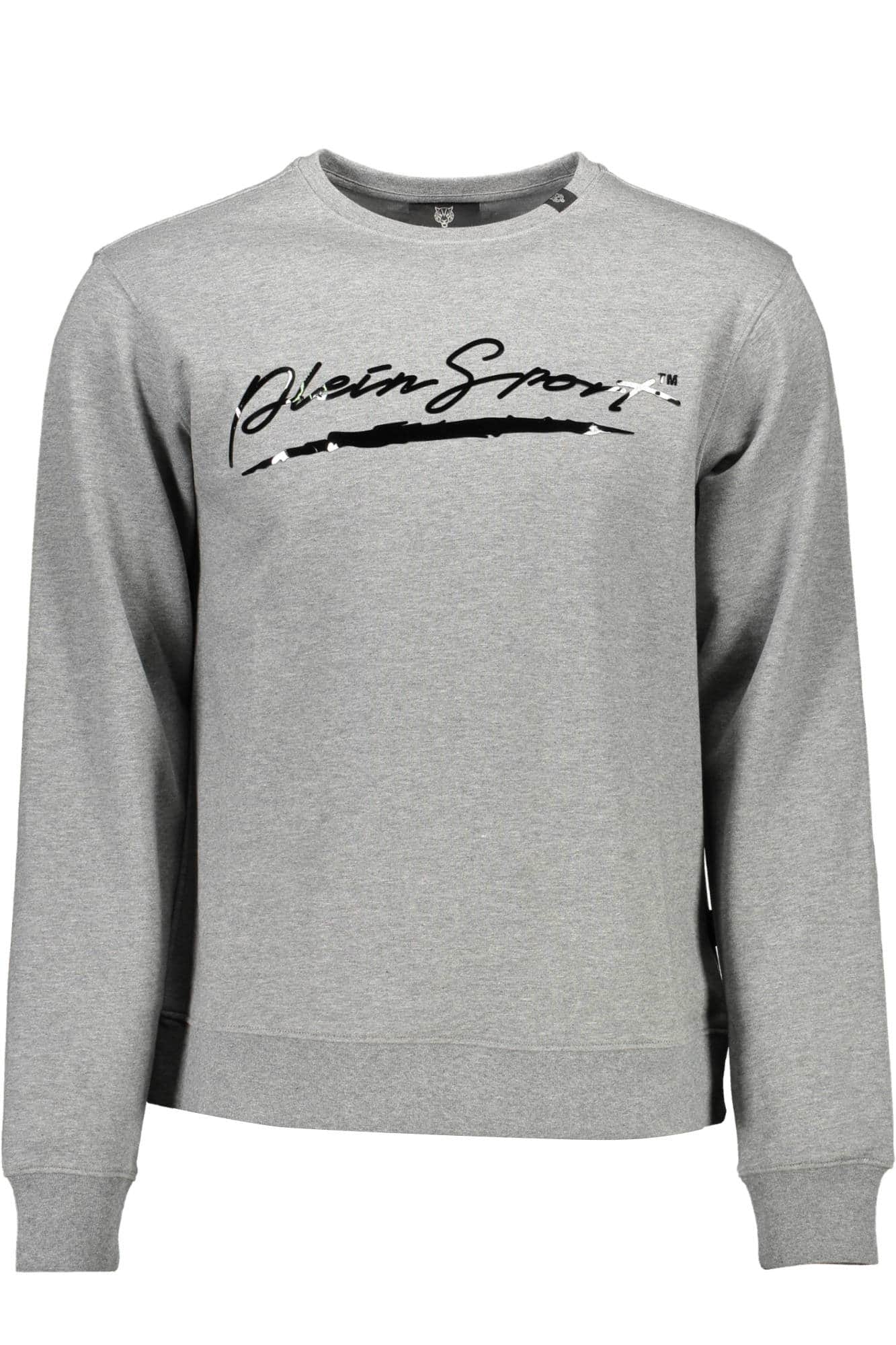 PLEIN SPORT MEN'S ZIP-FREE SWEATSHIRT GREY