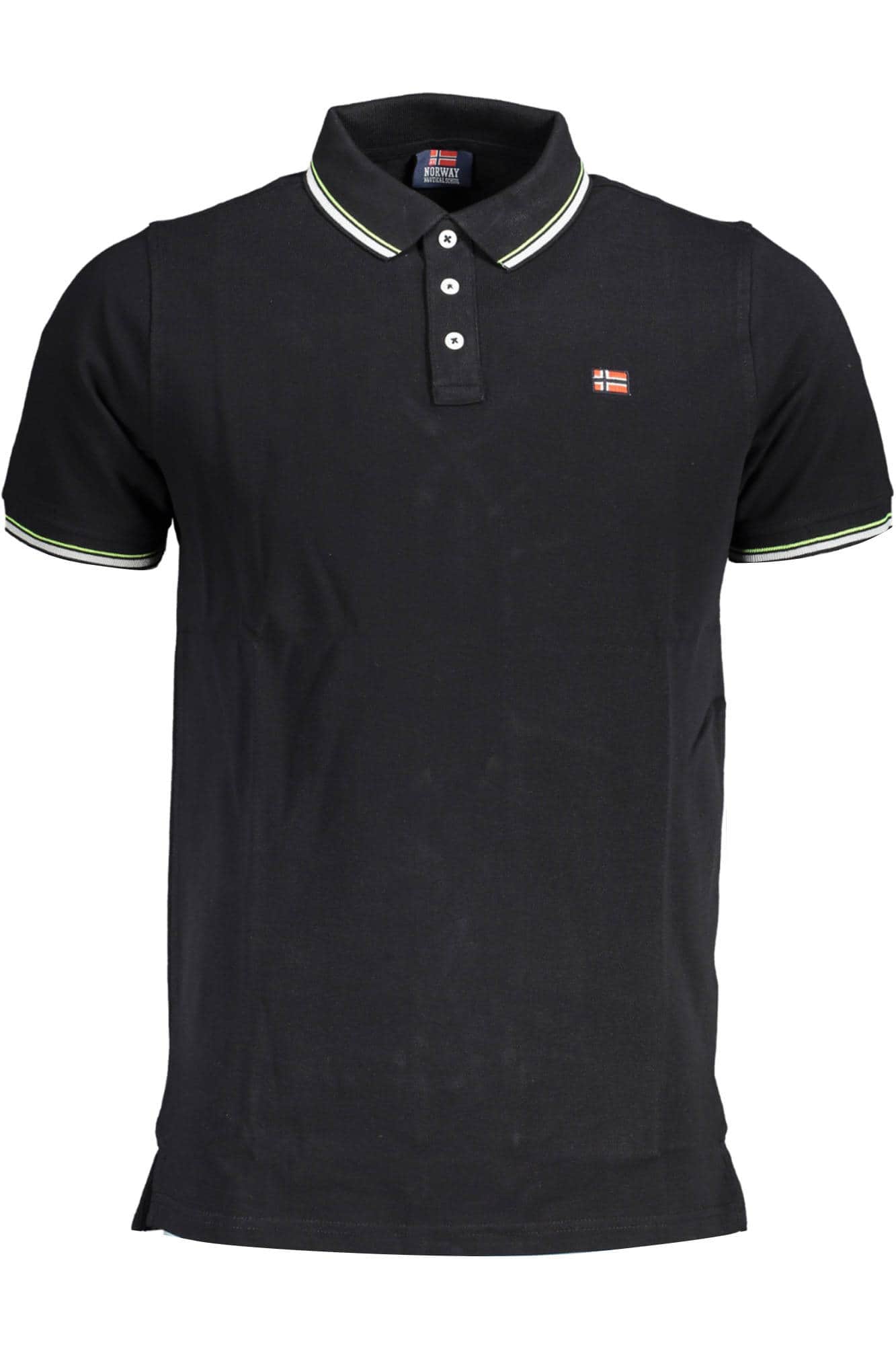 NORWAY 1963 MEN'S SHORT SLEEVE POLO BLACK