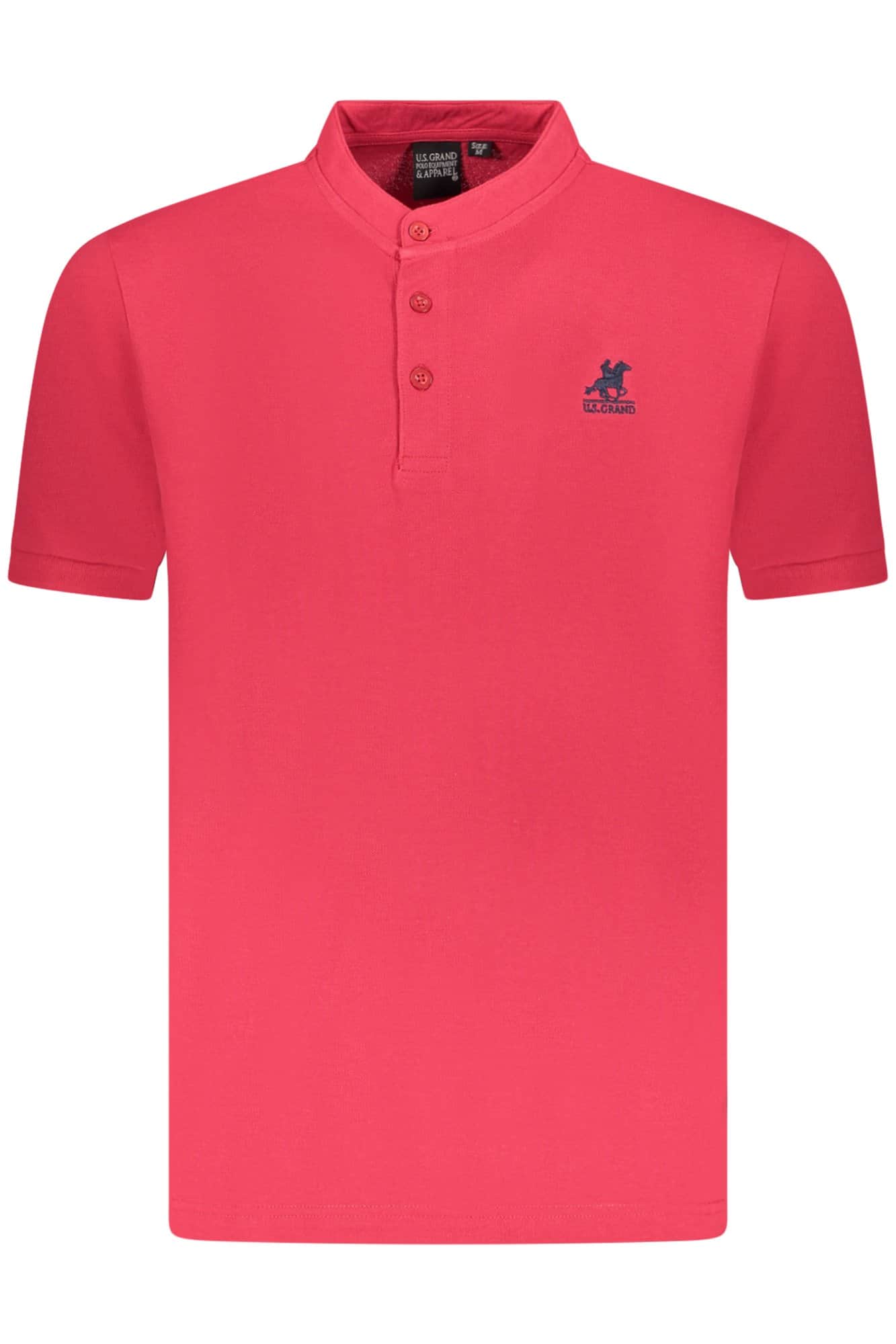 US GRAND MEN'S SHORT-SLEEVE POLO SHIRT, RED