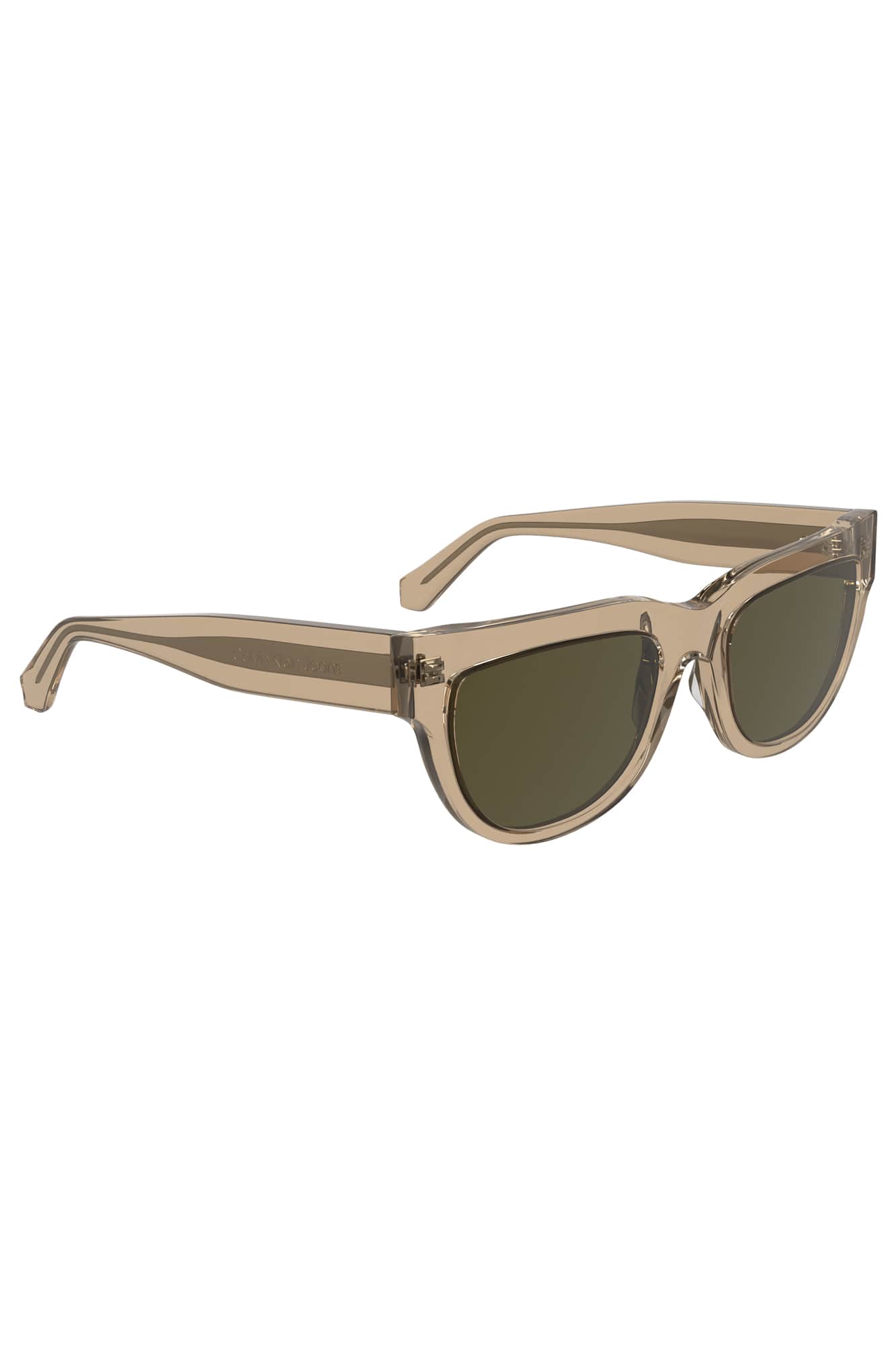 CALVIN KLEIN WOMEN'S SUNGLASSES BROWN