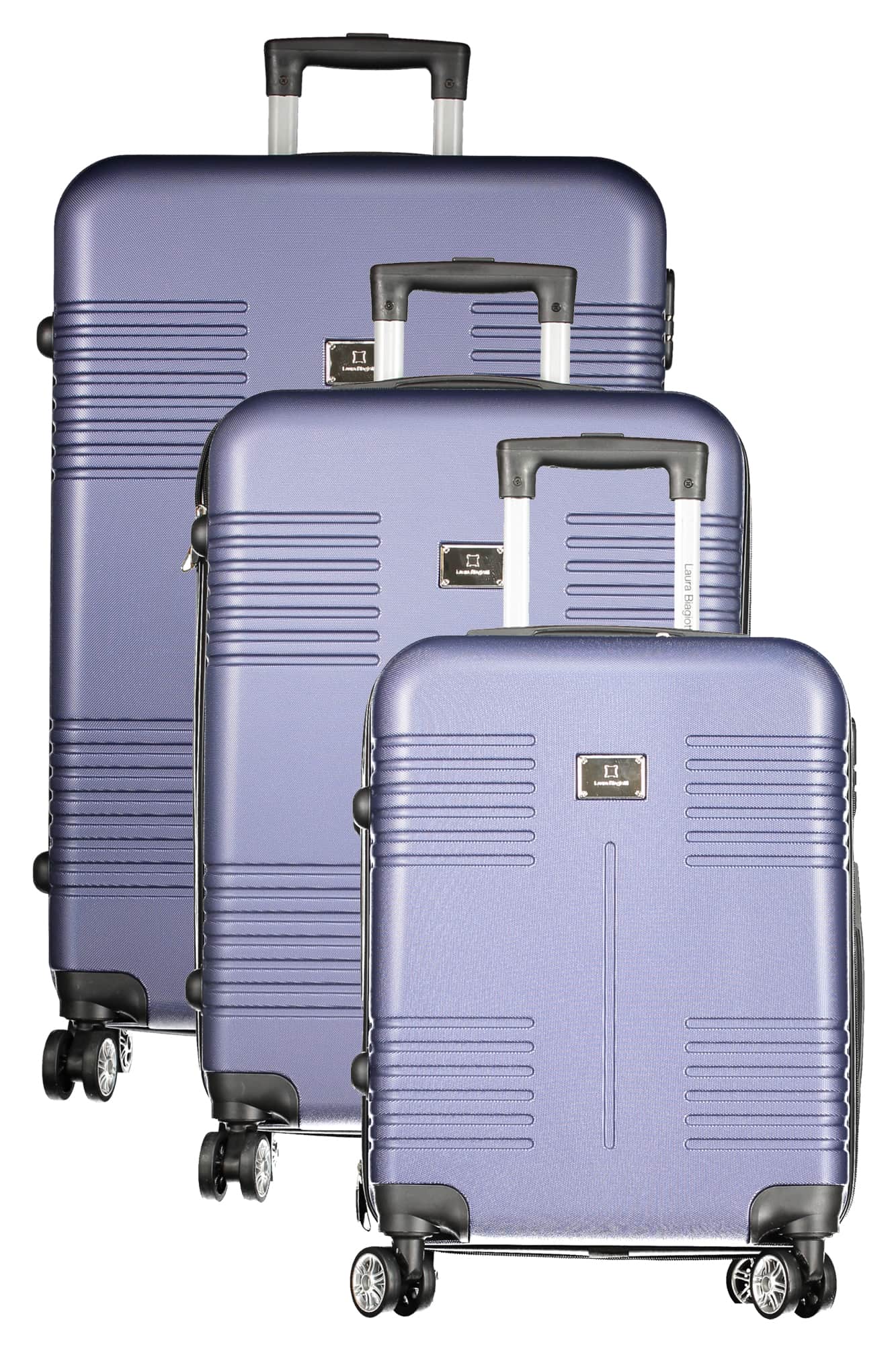 LAURA BIAGIOTTI LARGE WOMEN'S TROLLEY BLUE
