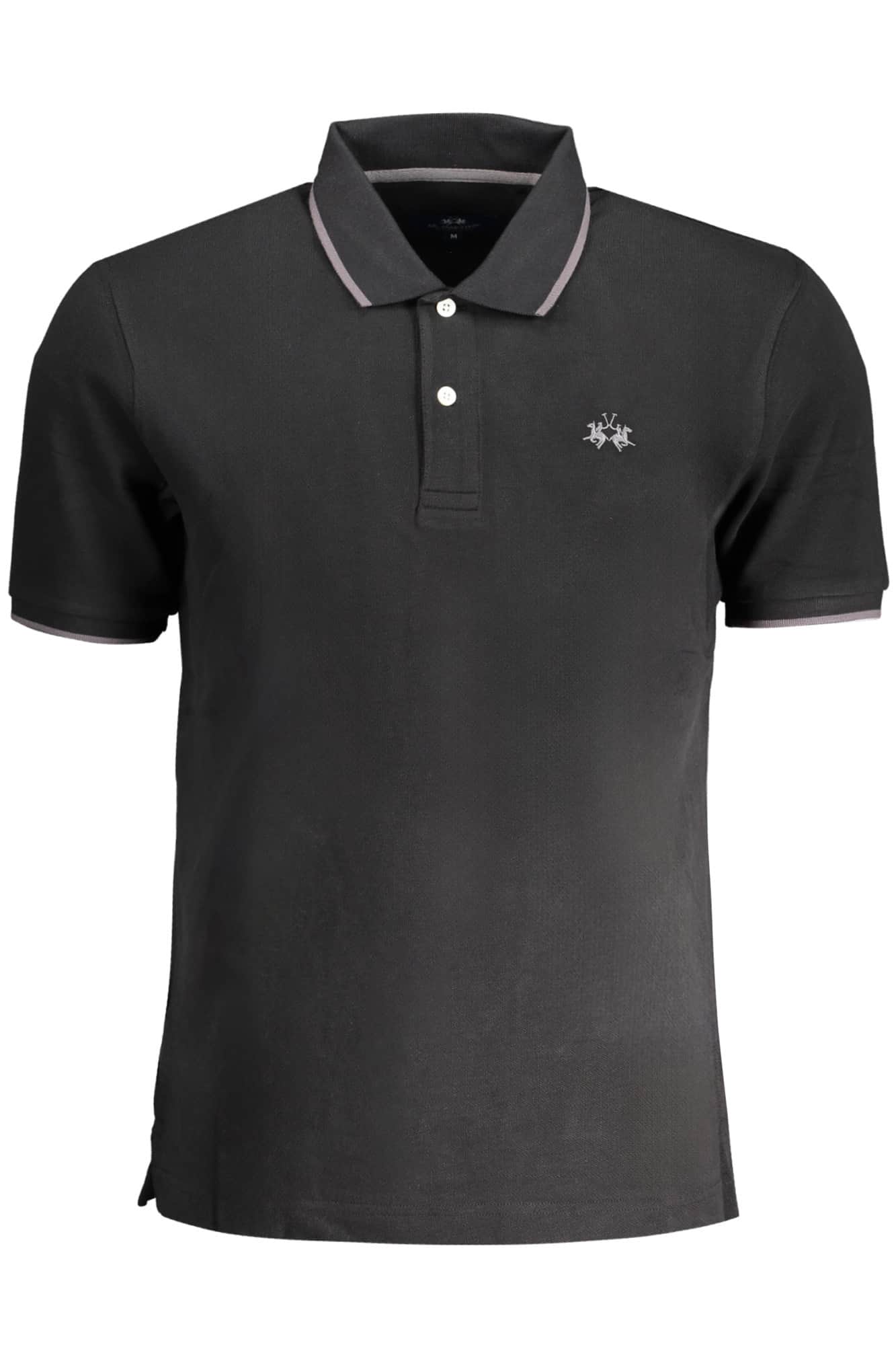 LA MARTINA MEN'S BLUE SHORT SLEEVED POLO SHIRT