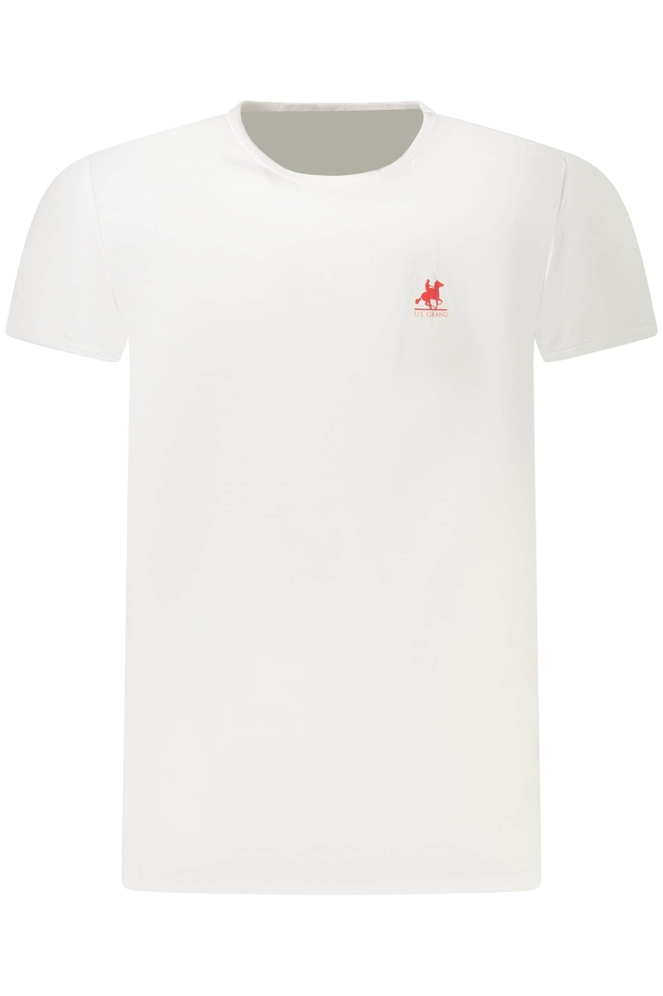 US GRAND HEREN KORTE MOUW T-SHIRT WIT