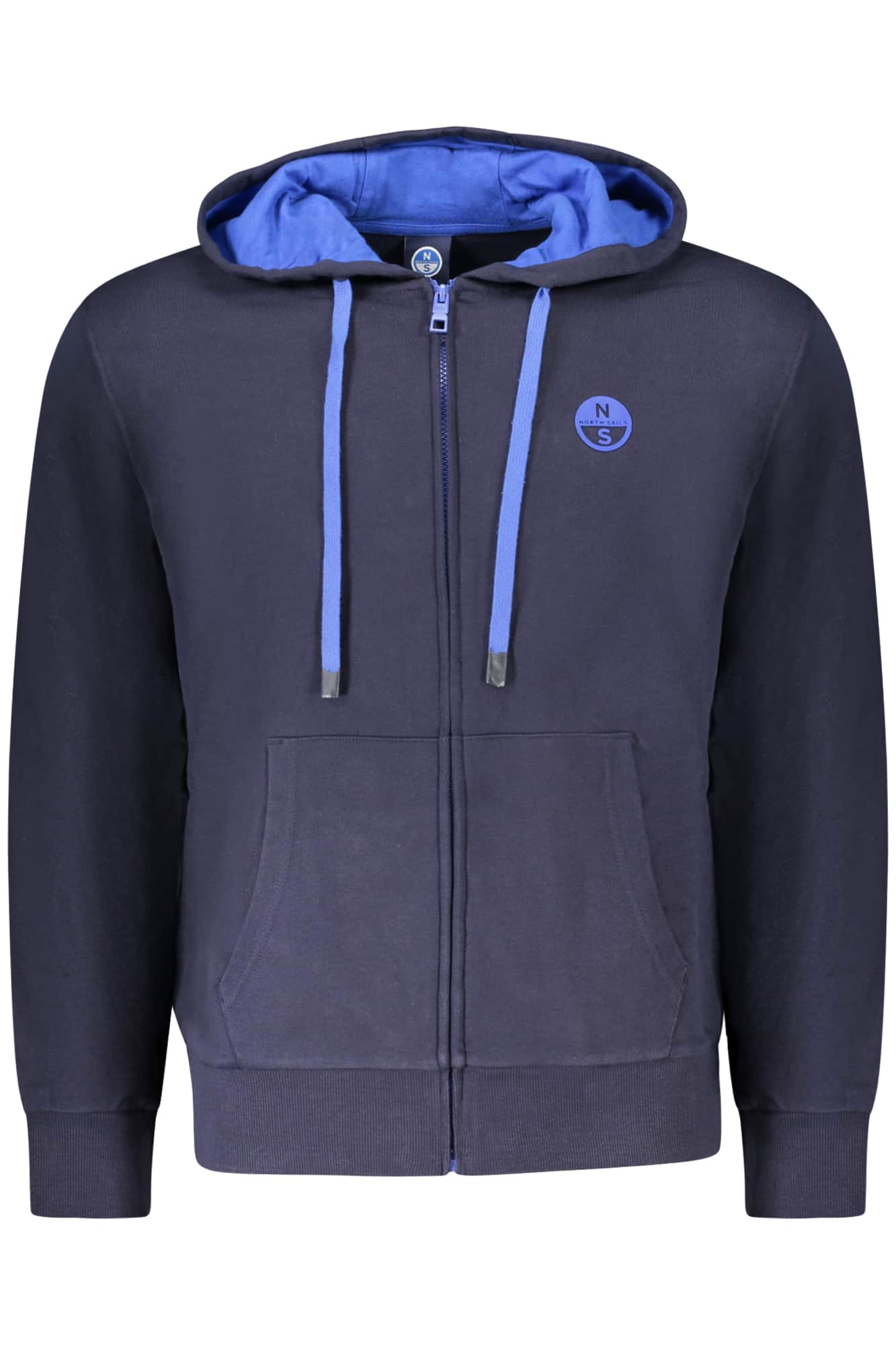 NORTH SAILS HEREN MET RITS SWEATER BLAUW