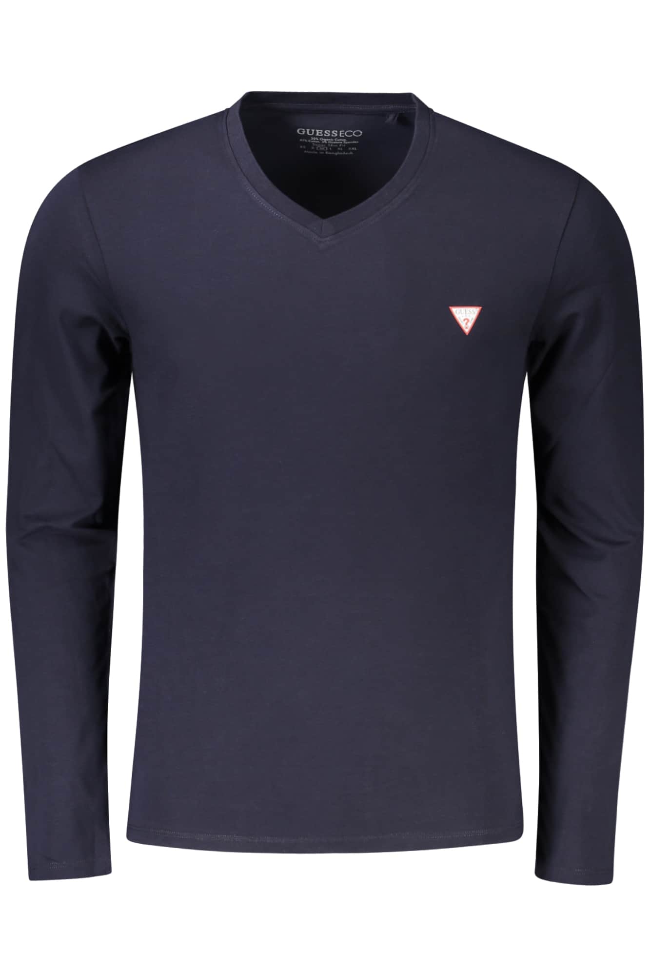 GUESS JEANS LONG SLEEVE T-SHIRT MEN BLUE