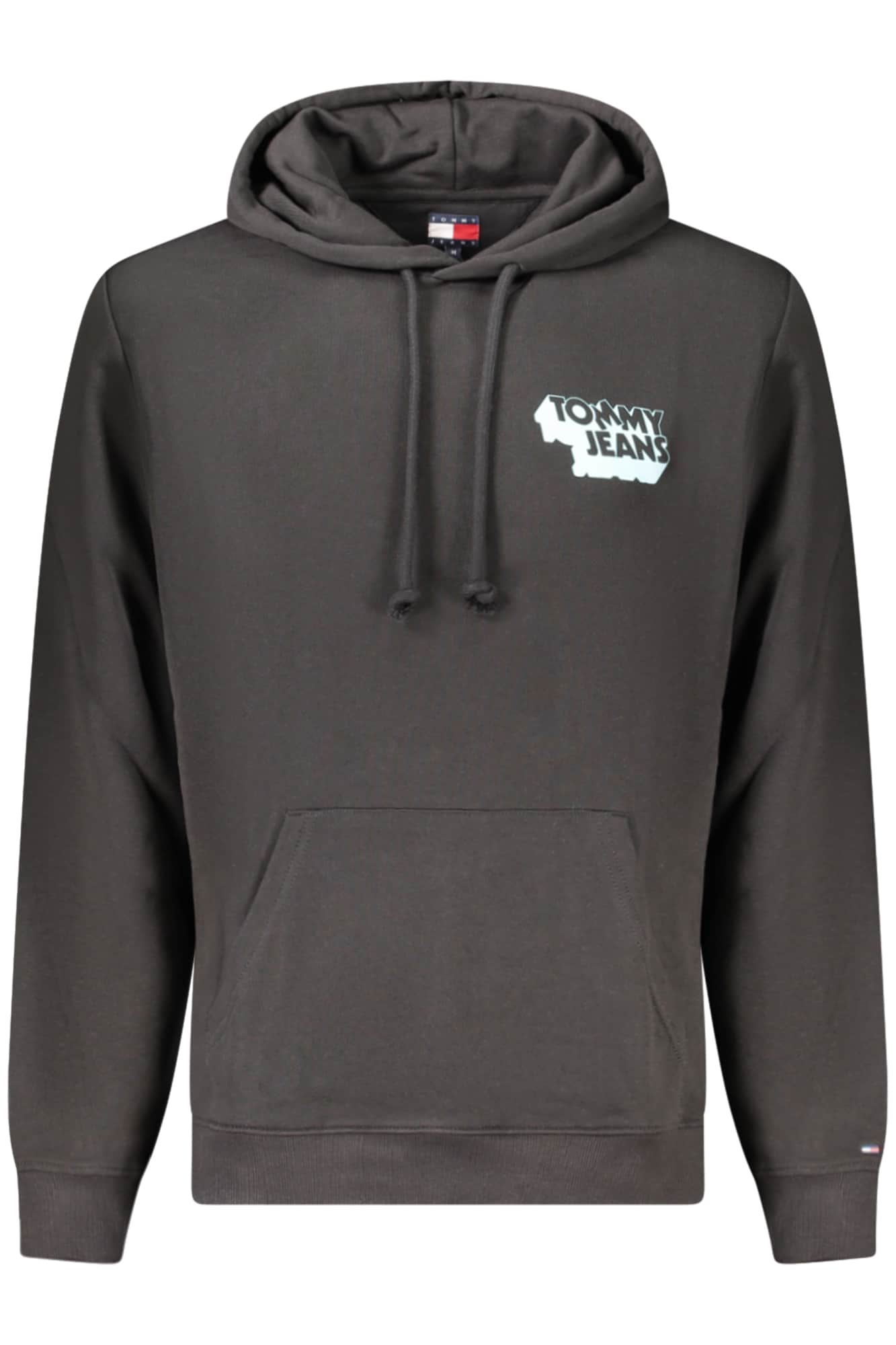 TOMMY HILFIGER MEN'S BLACK ZIP-UP SWEATSHIRT